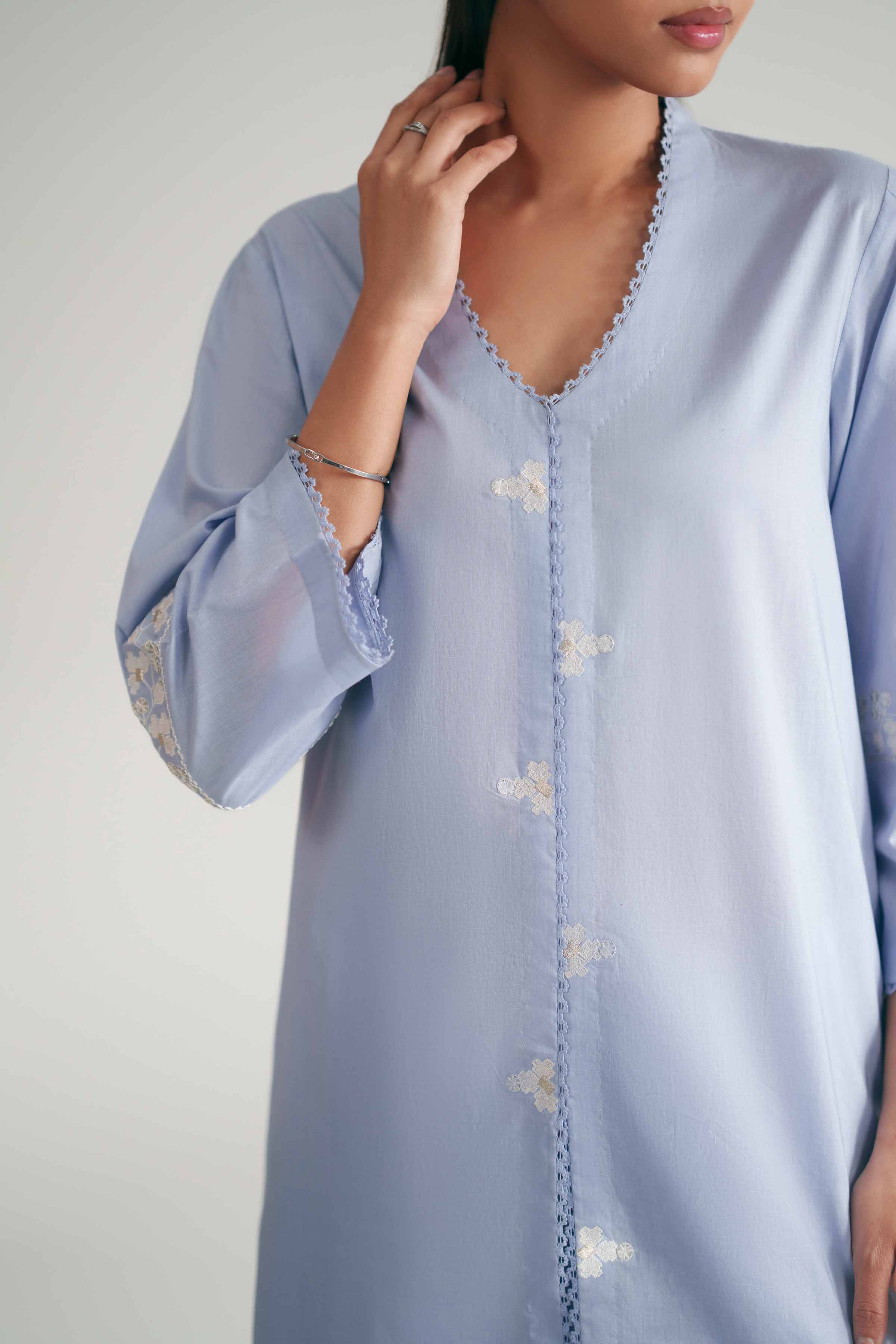 2 Piece - Embroidered Suit - KFE26-174