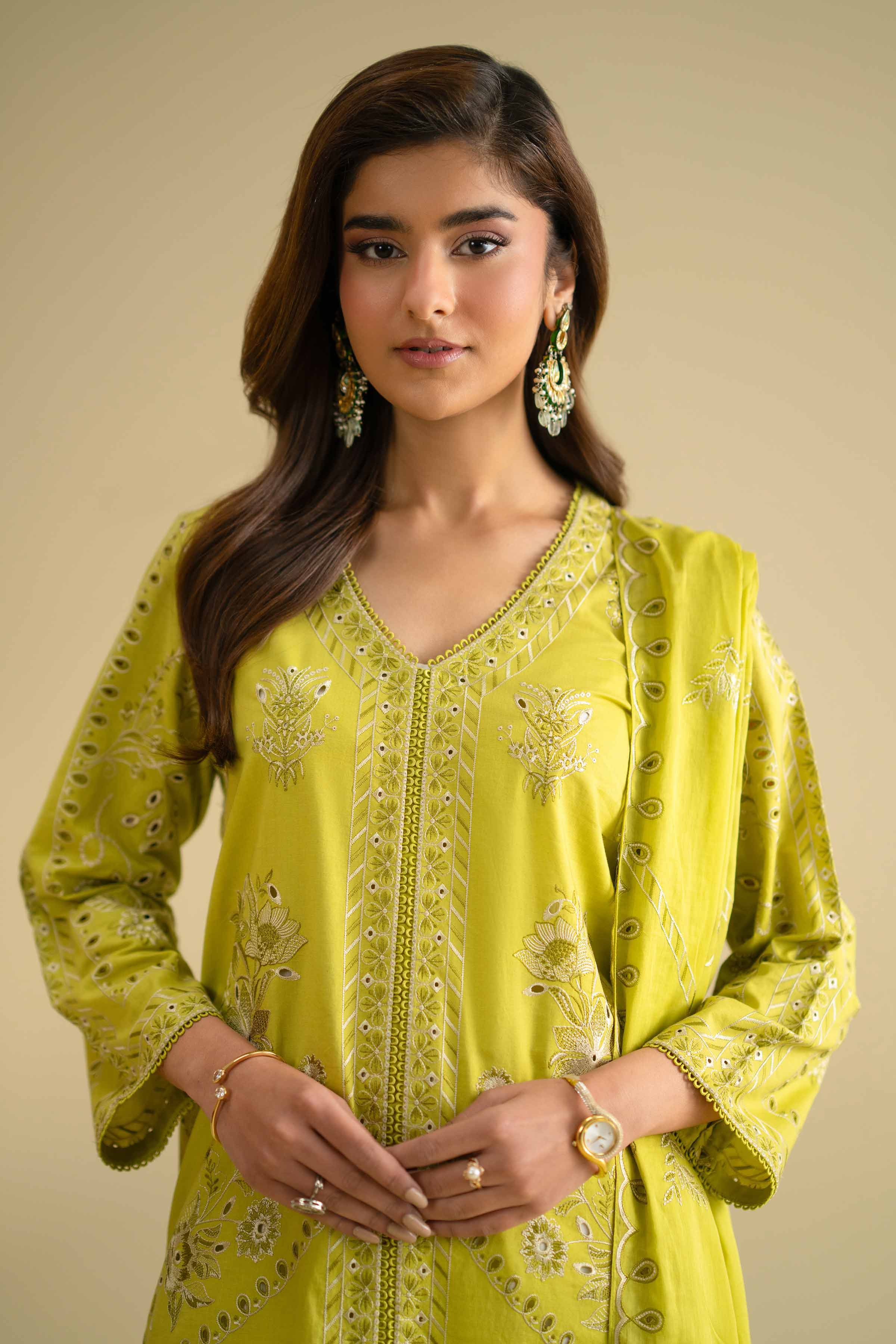 2 Piece - Embroidered Suit - KFE26-18