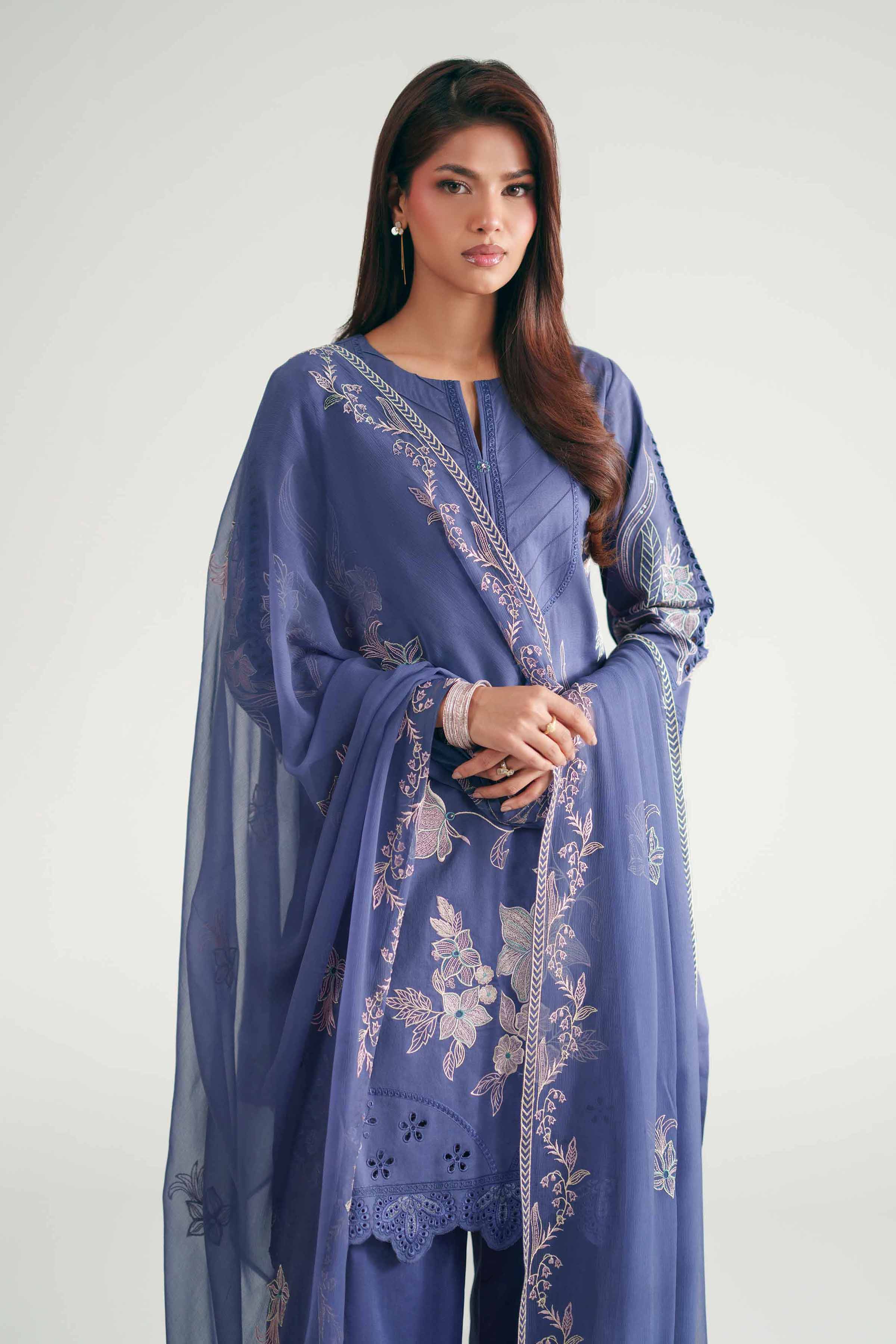 3 Piece - Embroidered Suit - KFE26-186