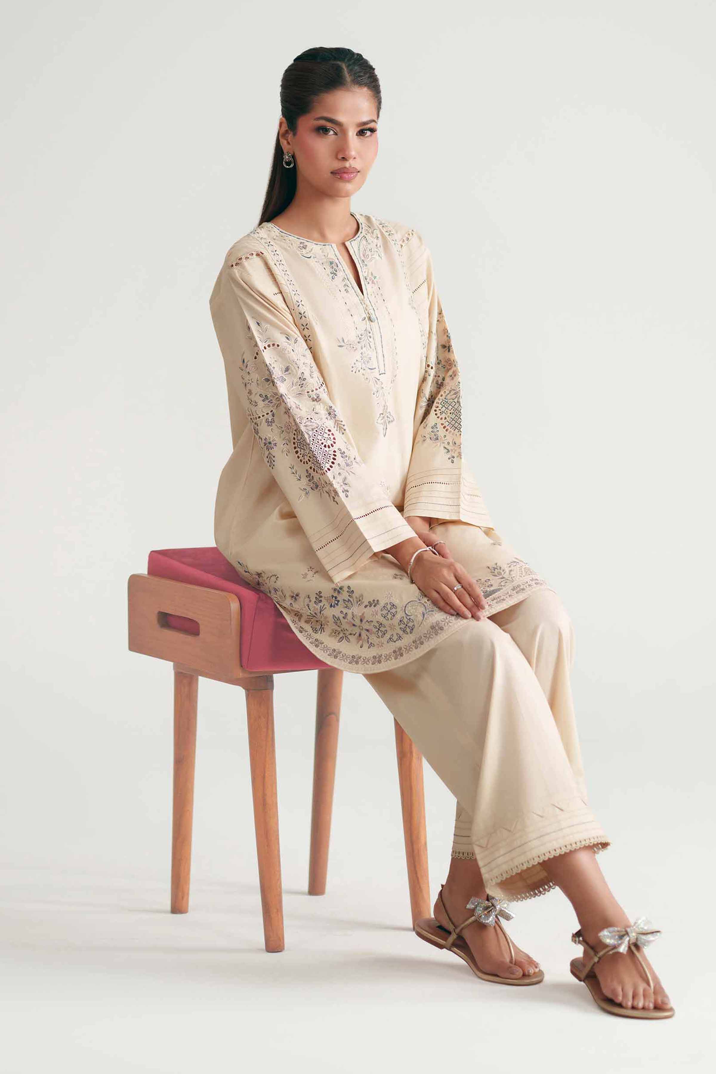 2 Piece - Embroidered Suit - KFE26-216