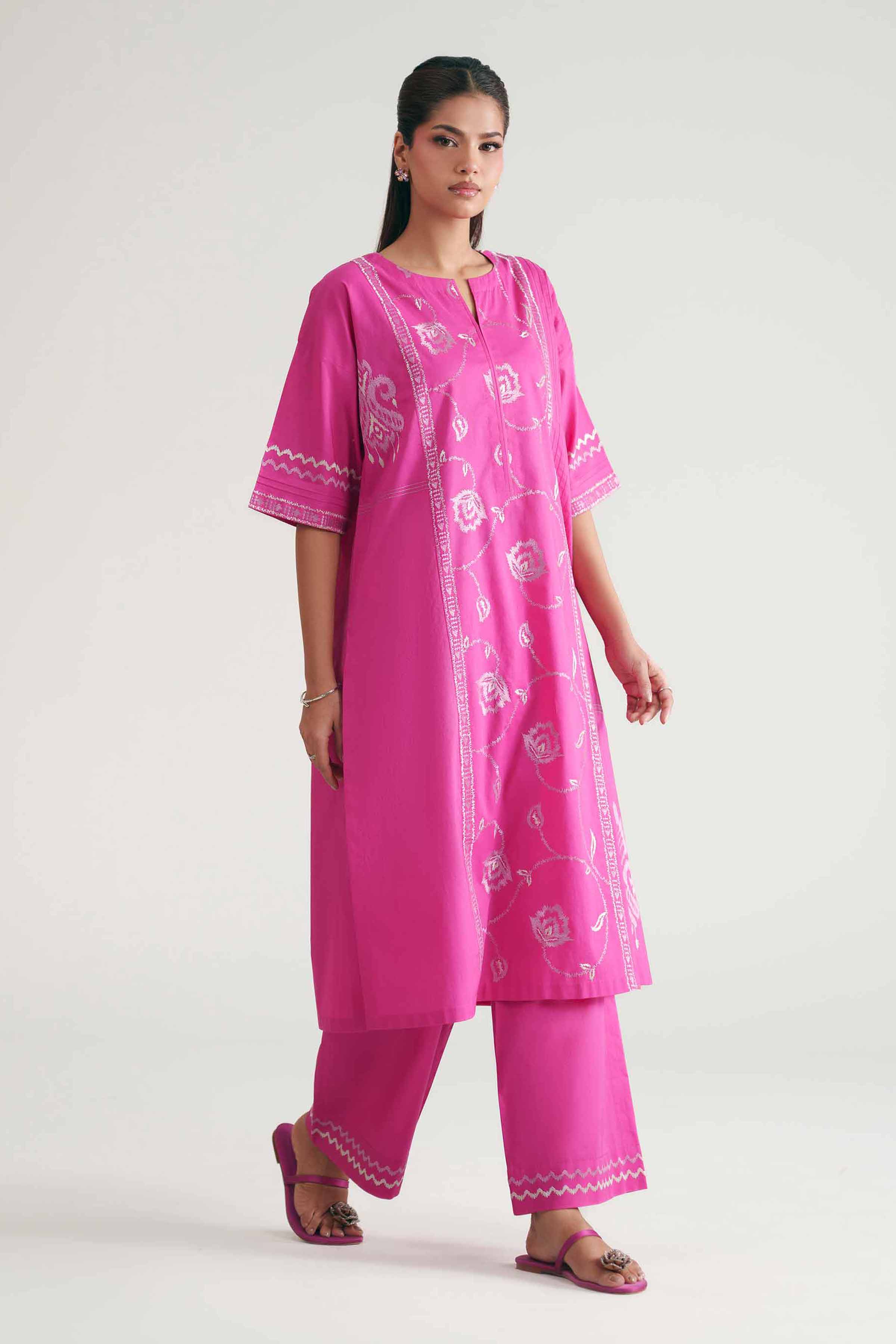 2 Piece - Embroidered Suit - KFE26-217
