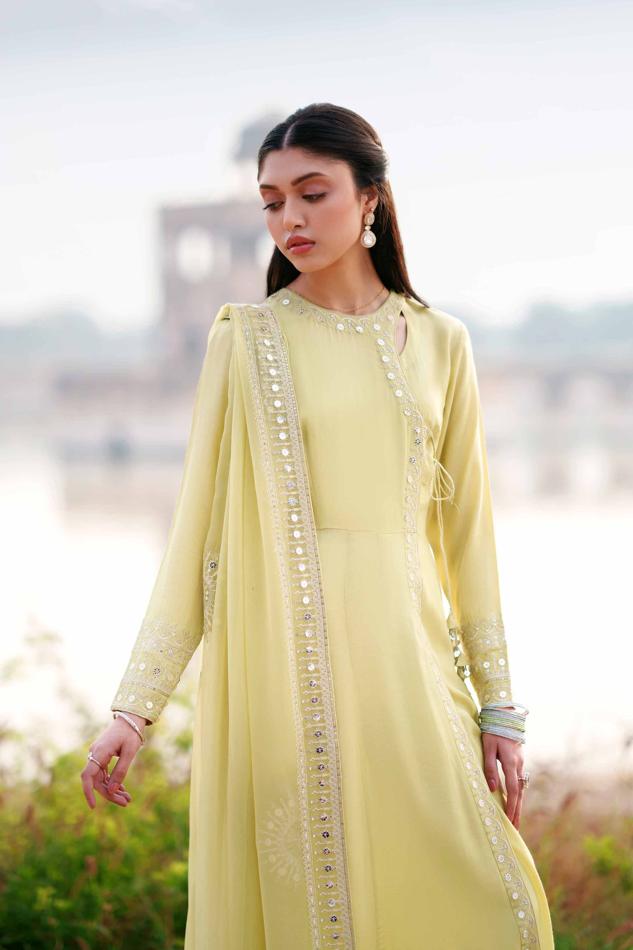2 Piece - Embroidered Suit - KFE26-25