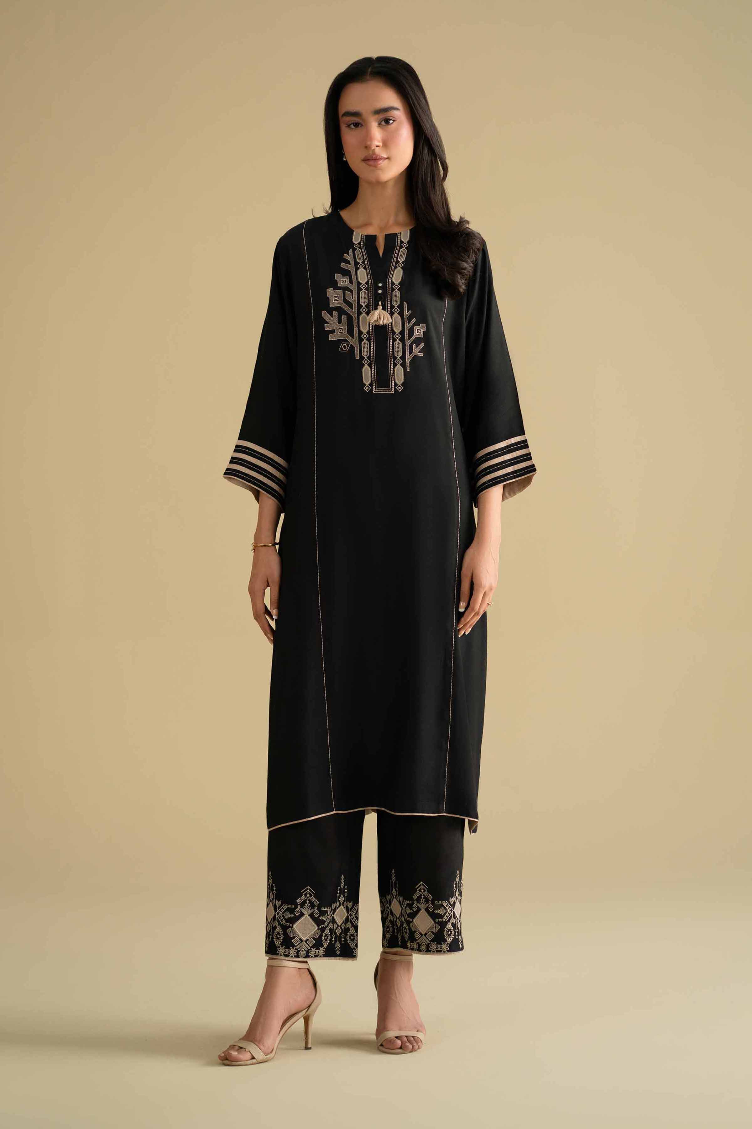 2 Piece - Embroidered Suit - KFE26-37