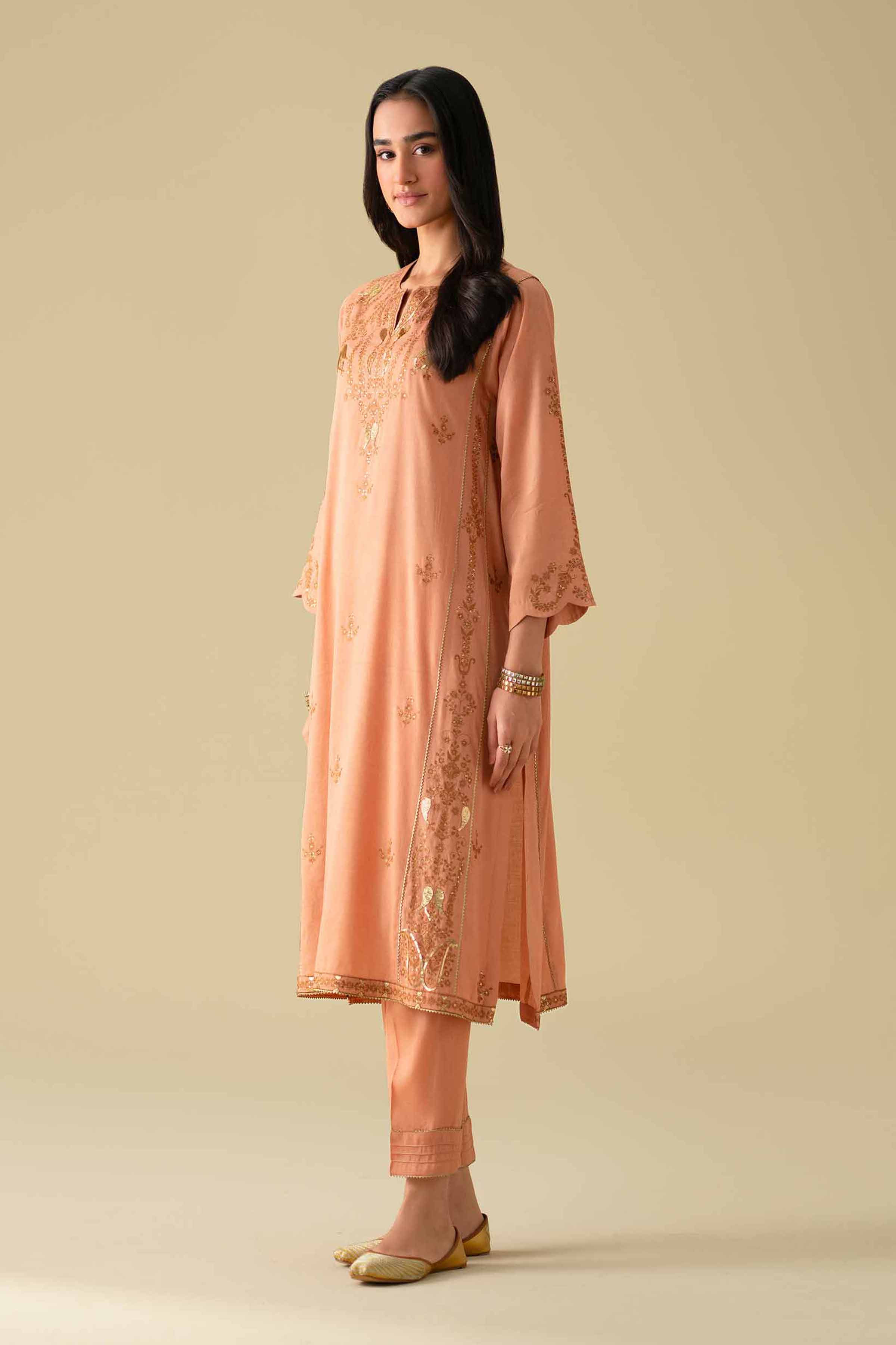 2 Piece - Embroidered Suit - KFE26-40