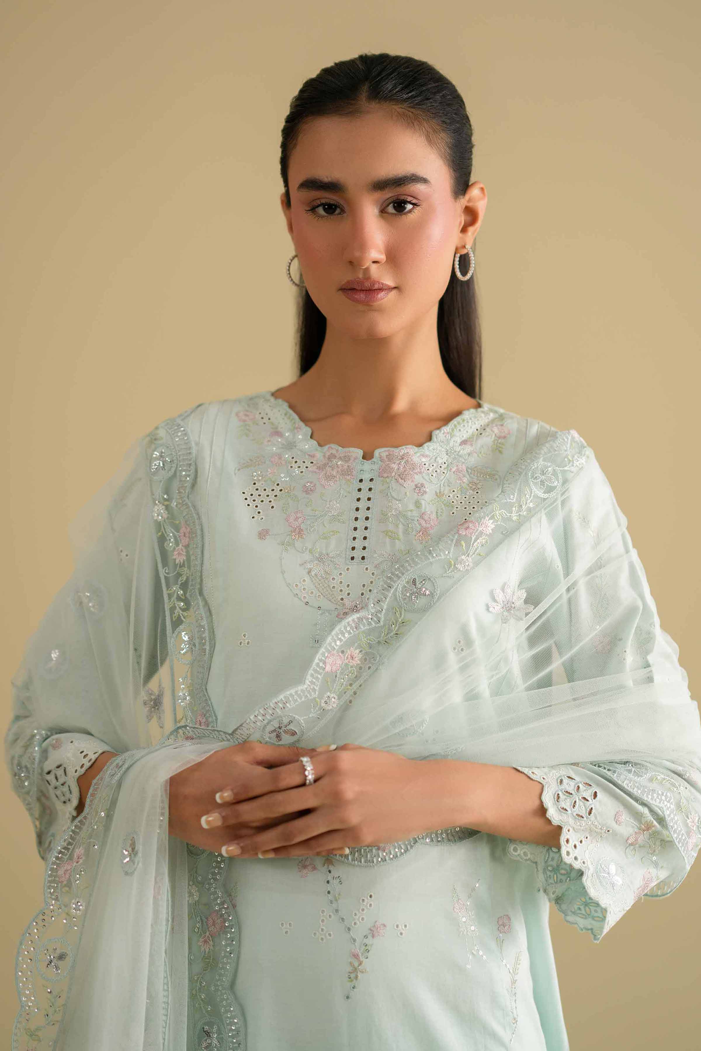 3 Piece - Embroidered Suit - KFE26-91