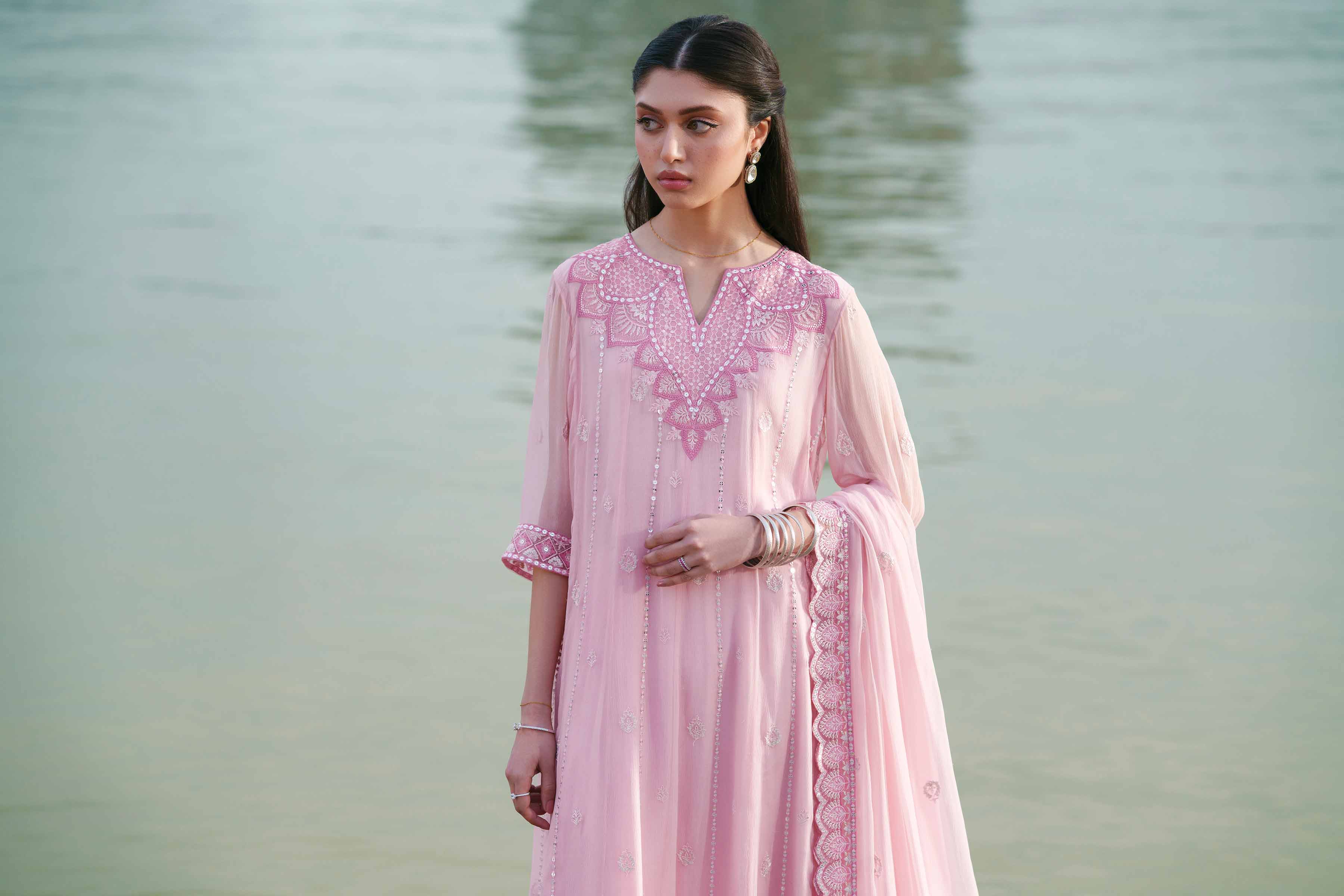 3 Piece - Embroidered Suit - KFE26-99