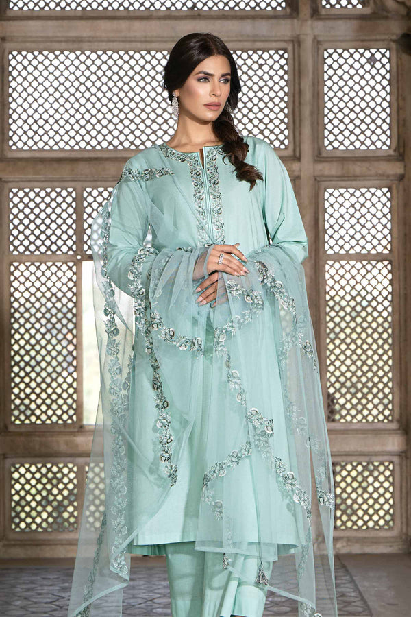 3 Piece - Embroidered Suit - KFS24-20