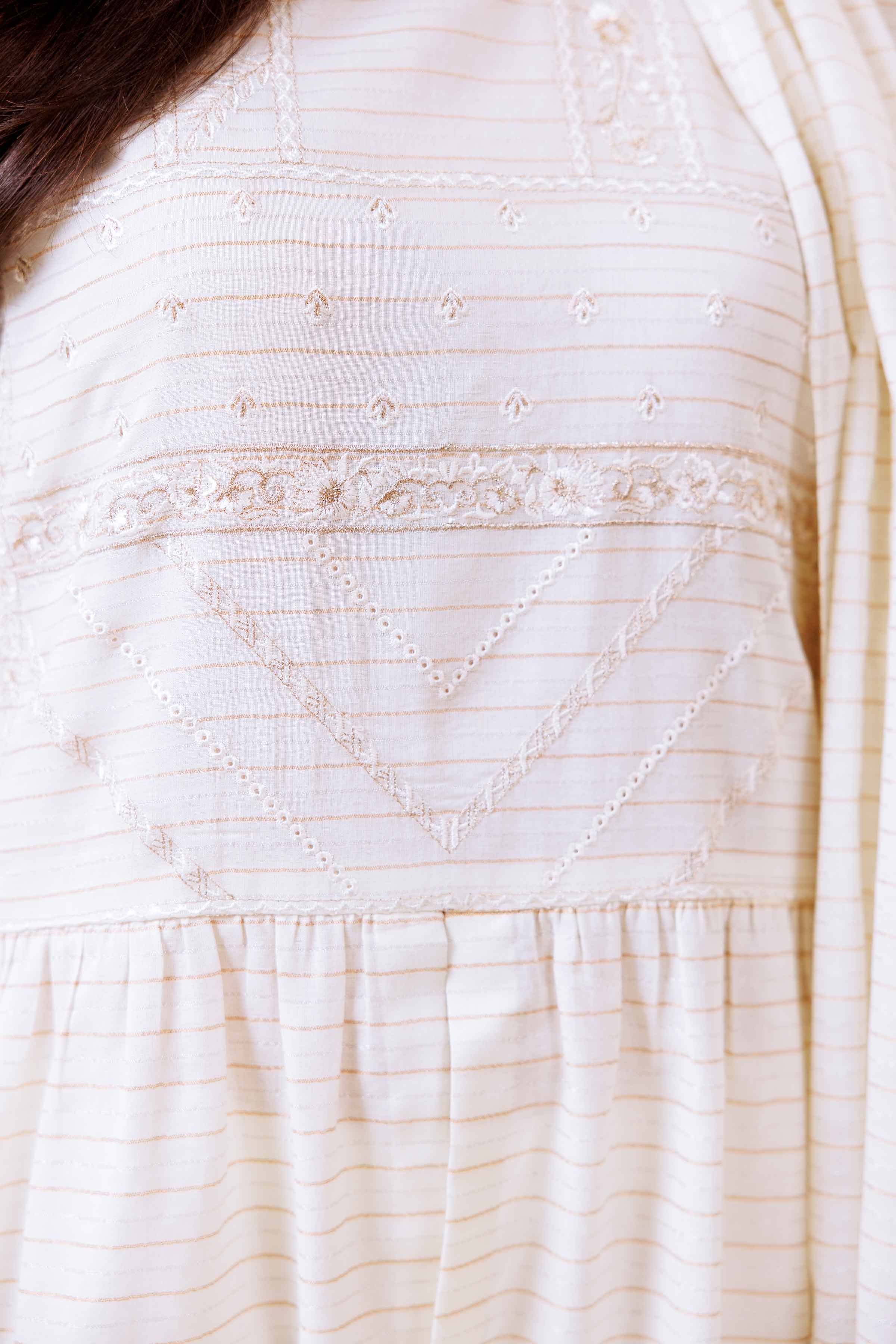 3 Piece - Embroidered Suit - KFS24-79