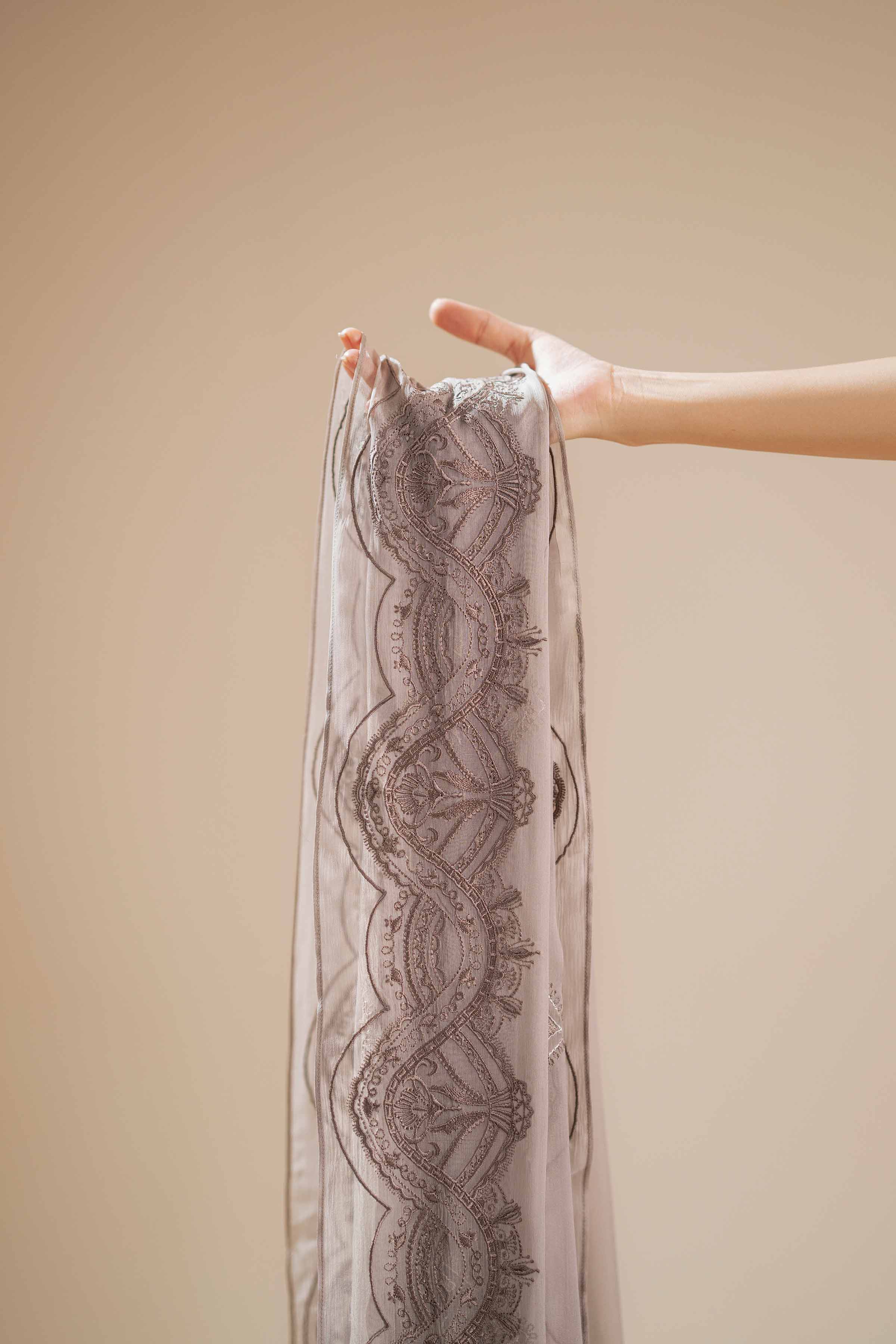 Embroidered Dupatta - KFS25-101