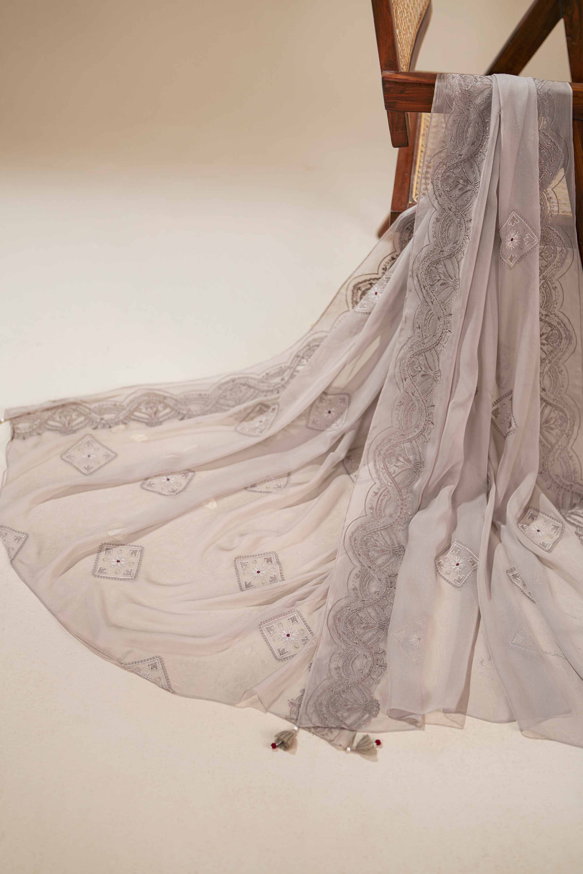 Embroidered Dupatta - KFS25-101