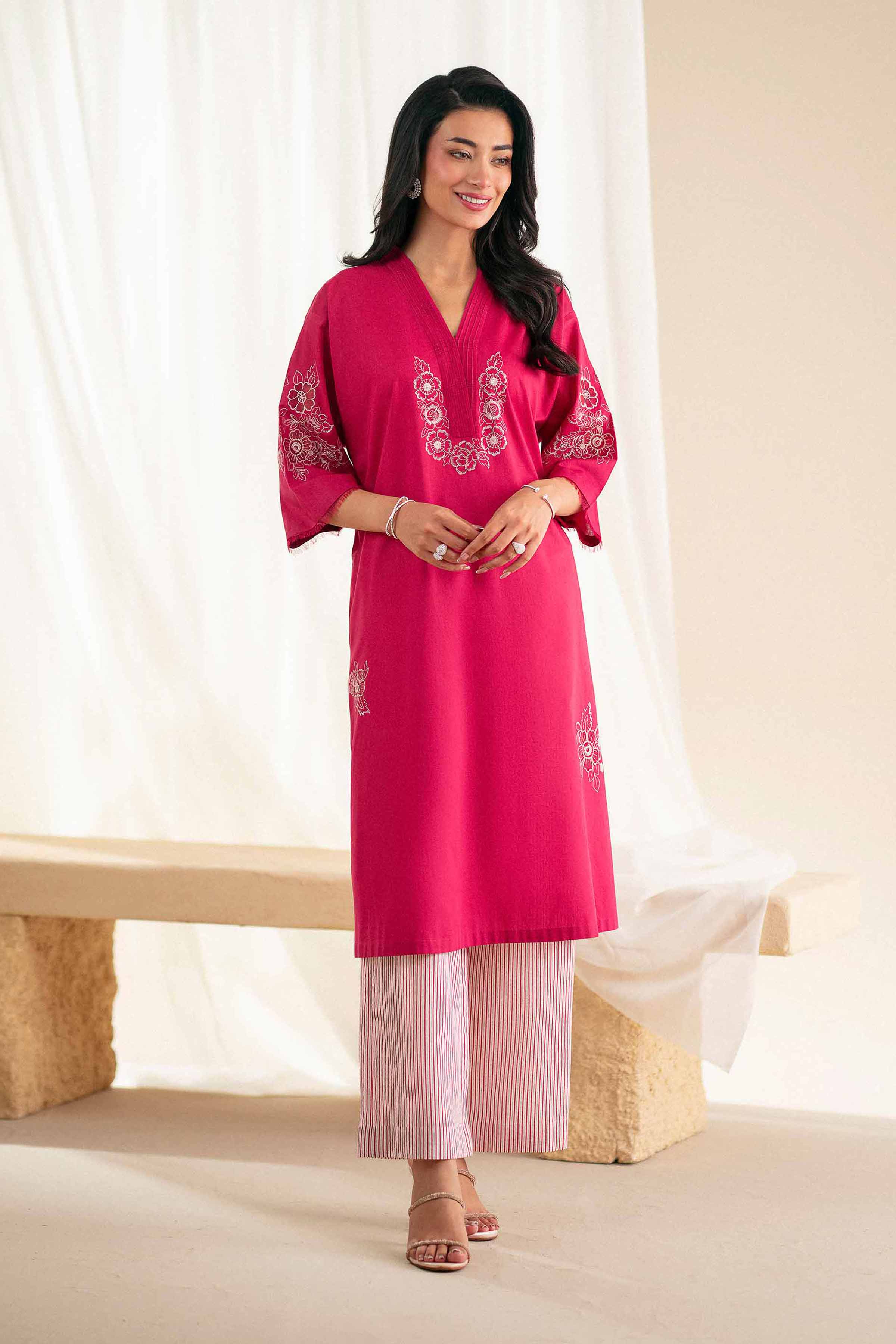 2 Piece - Embroidered Suit - KFS25-118