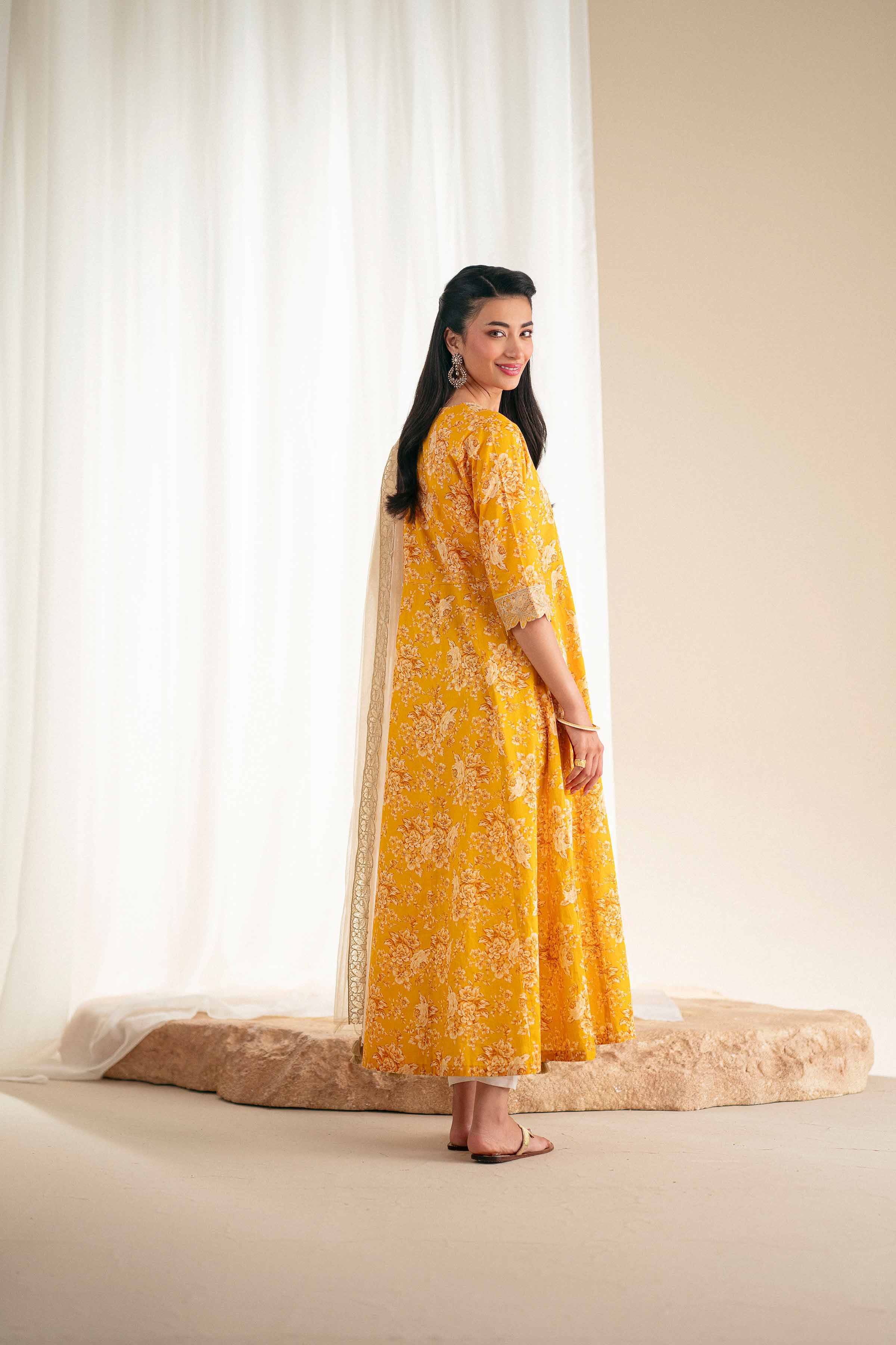 2 Piece - Printed Embroidered Suit - KFS25-121