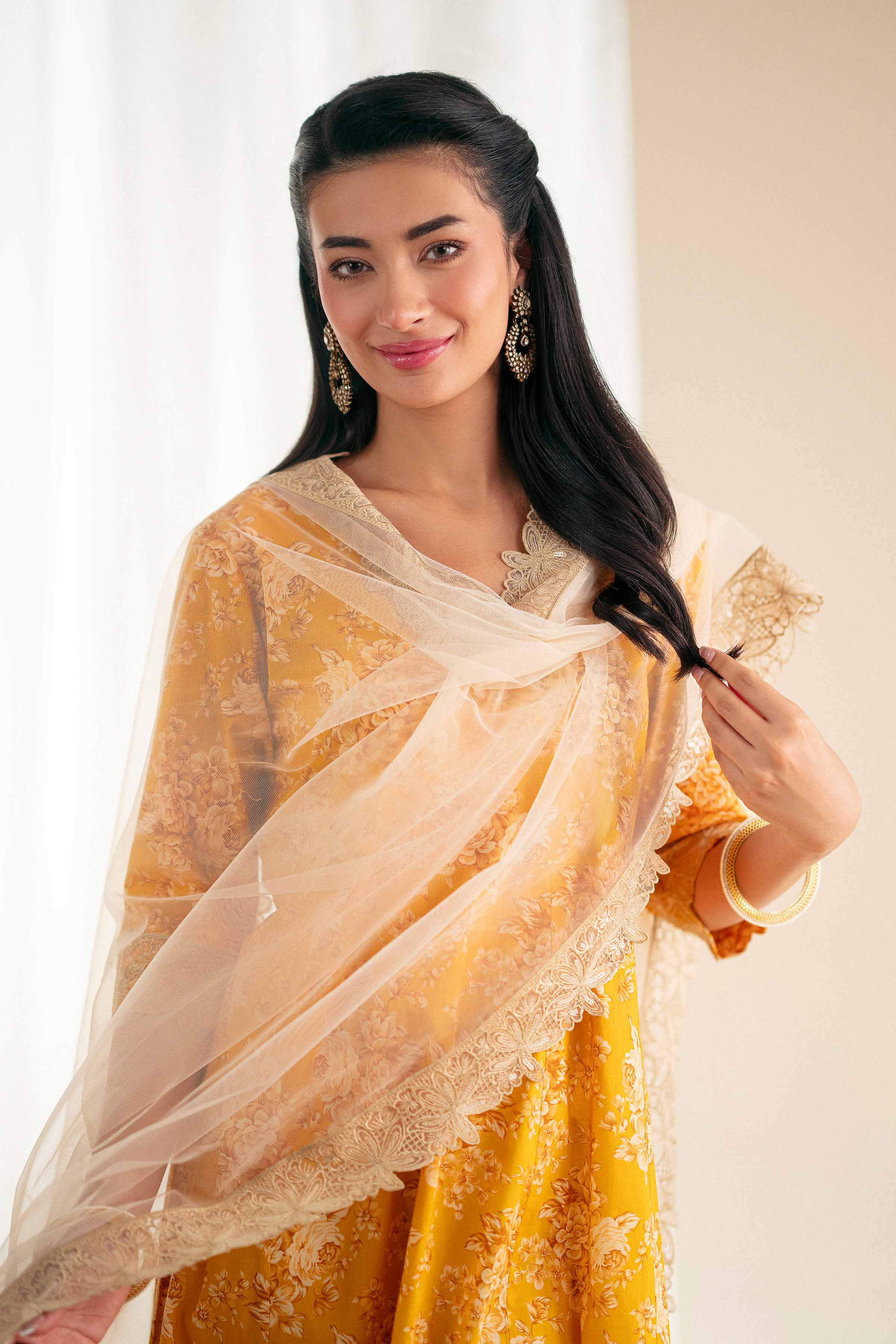 2 Piece - Printed Embroidered Suit - KFS25-121