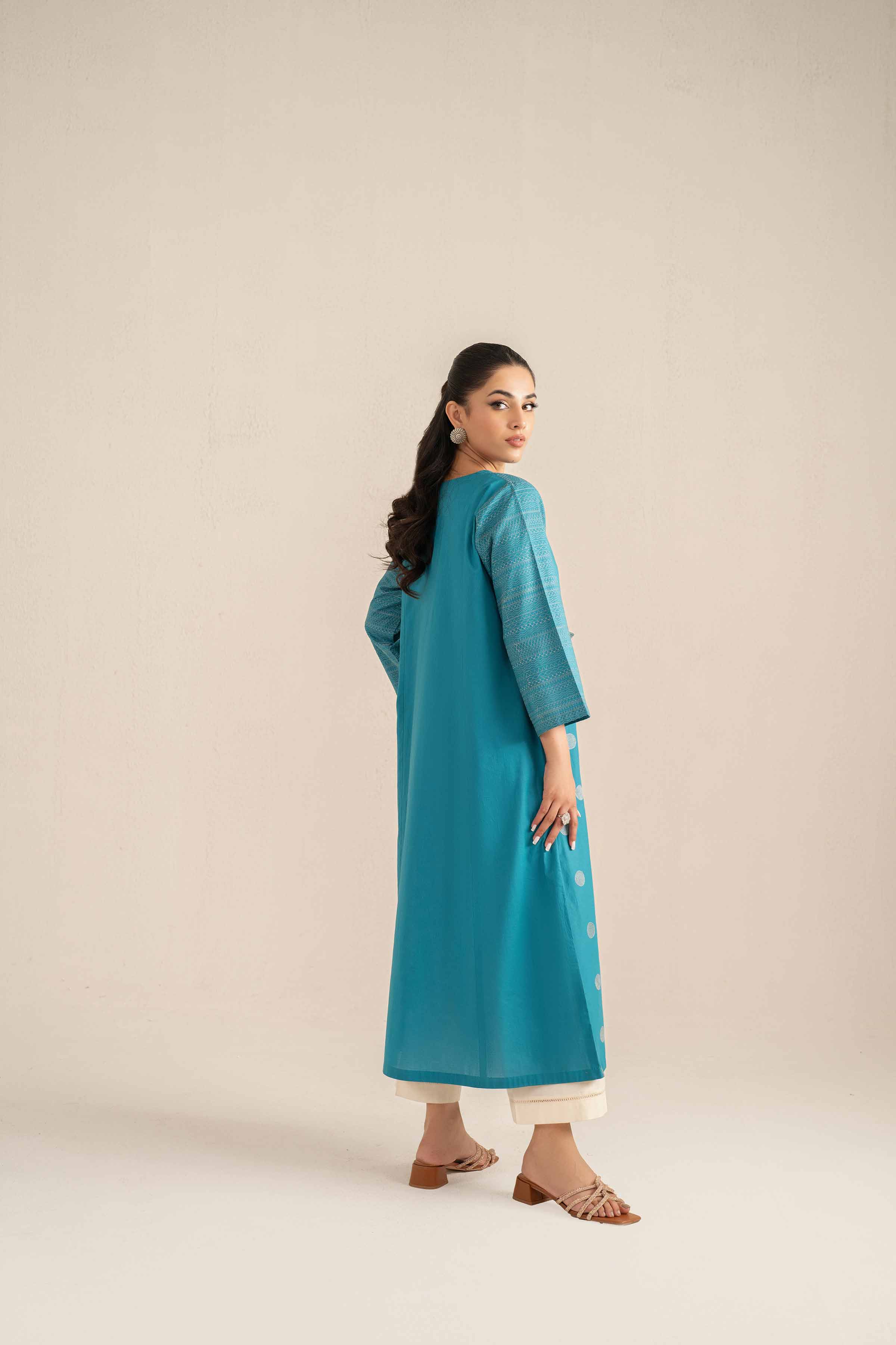 NishatUAE - Ferozi Embroidered Ready To Wear Shirt