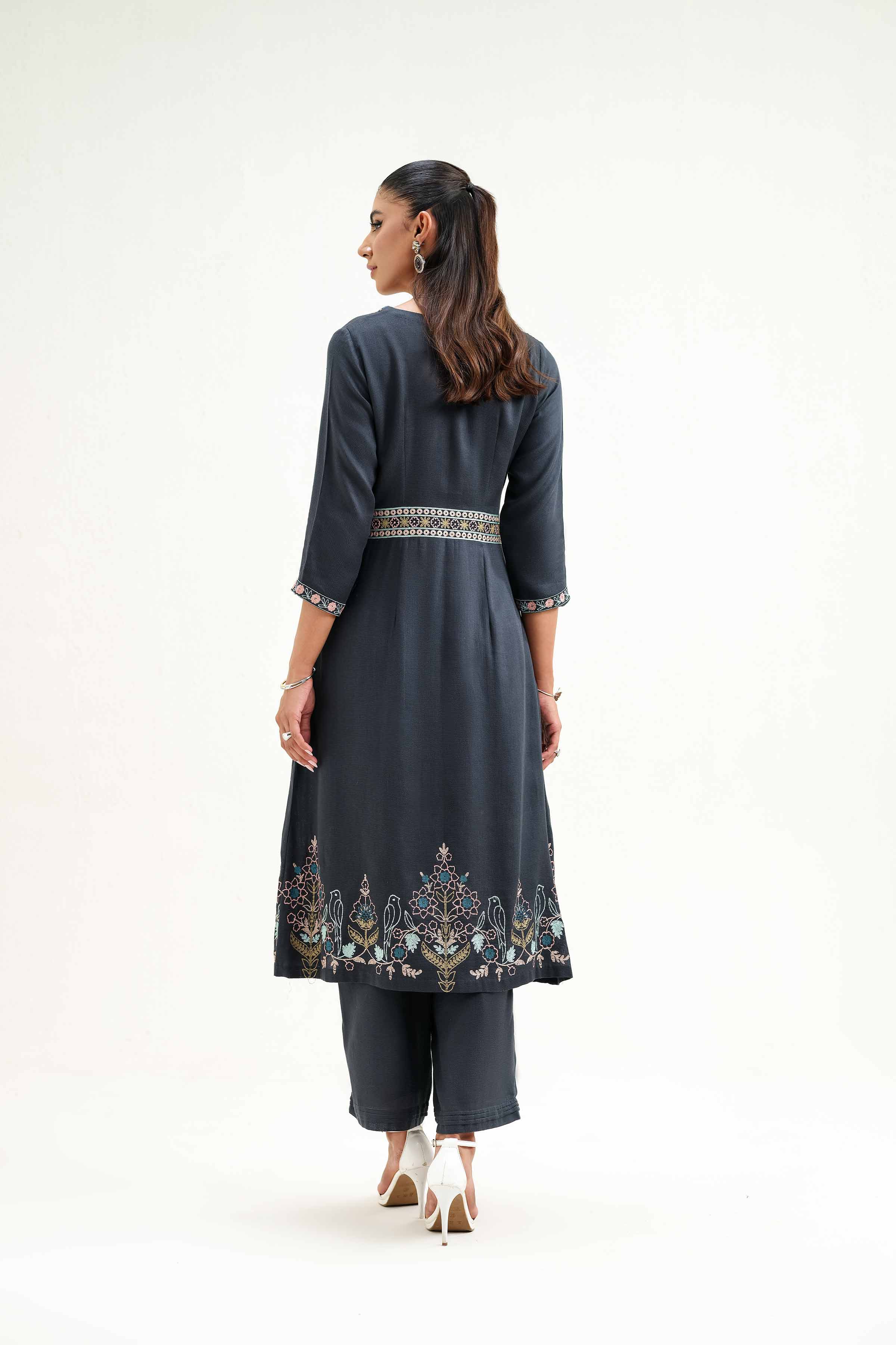 2 Piece - Embroidered Suit - KFS25-29