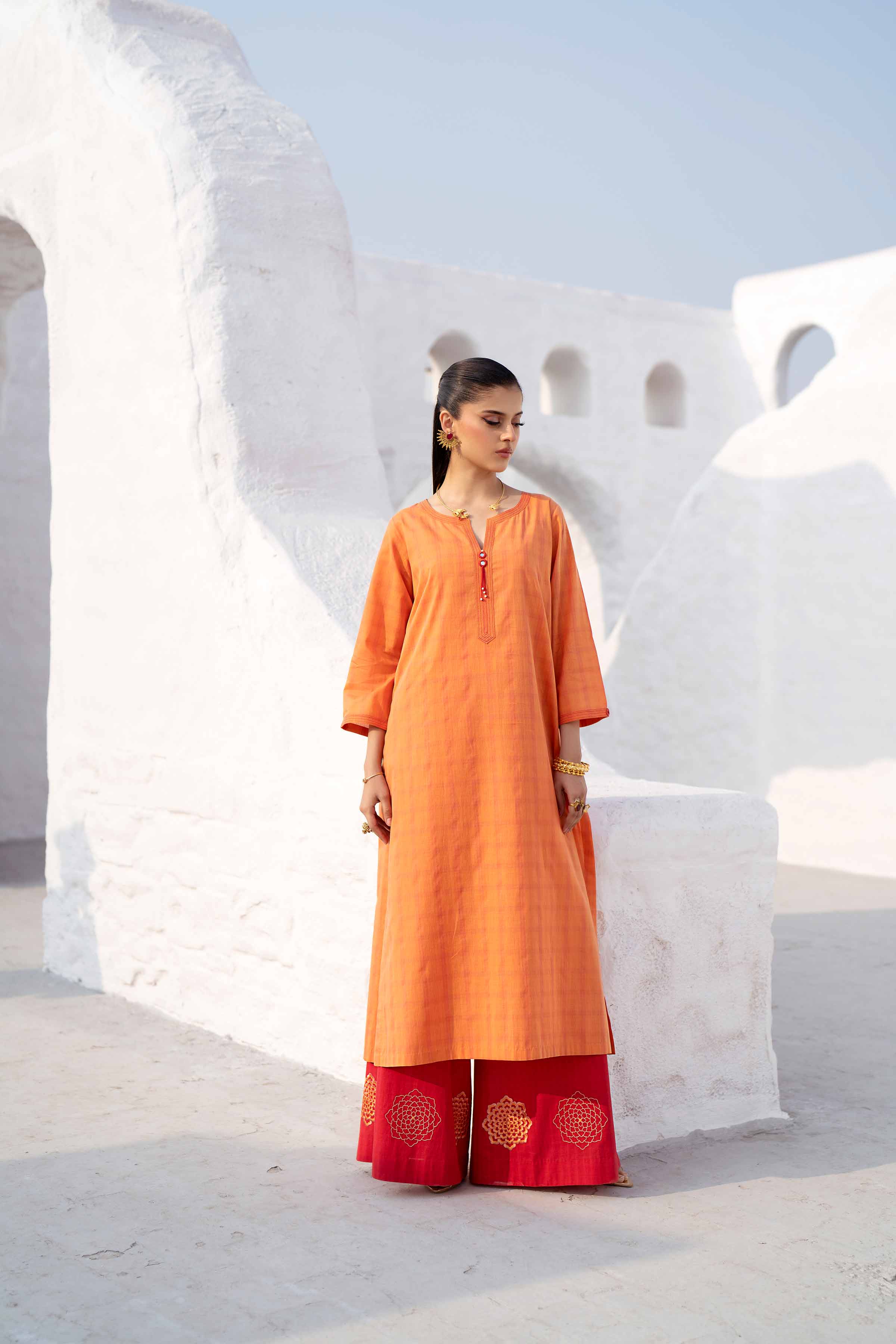 Nishat Linen UAE - 2 Piece - Embroidered Suit - KFS25-32