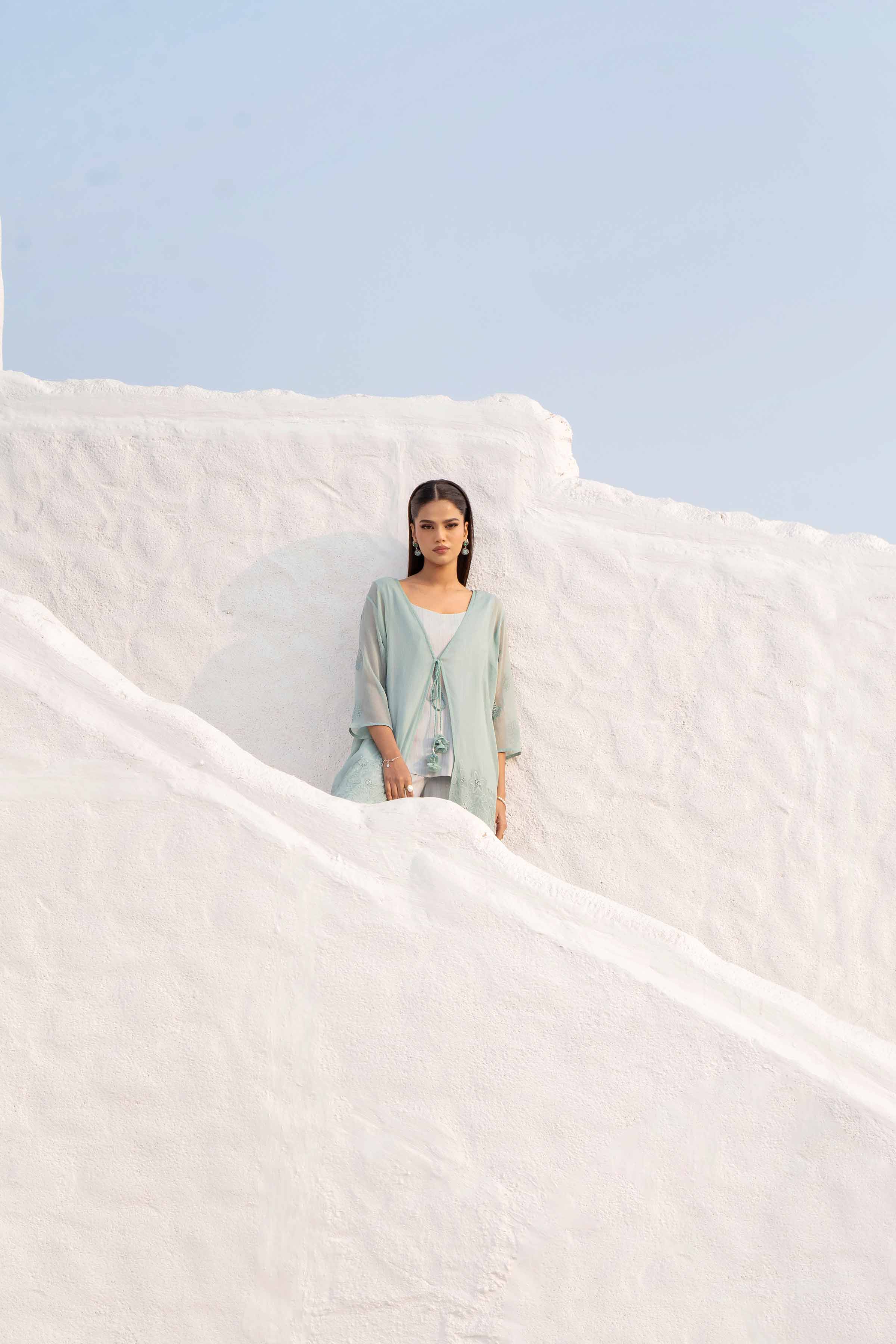 3 Piece - Embroidered Suit - KFS25-62