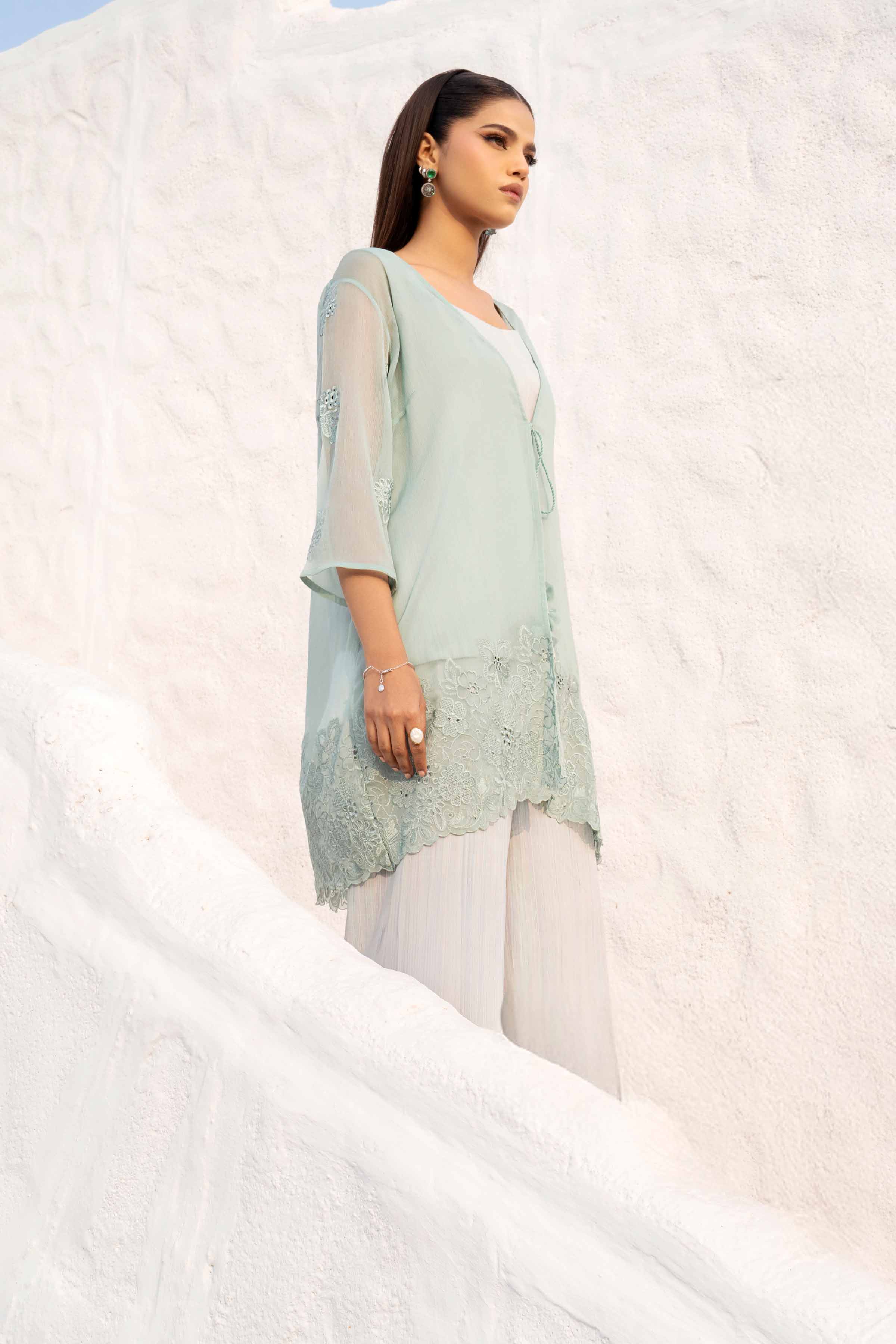 3 Piece - Embroidered Suit - KFS25-62