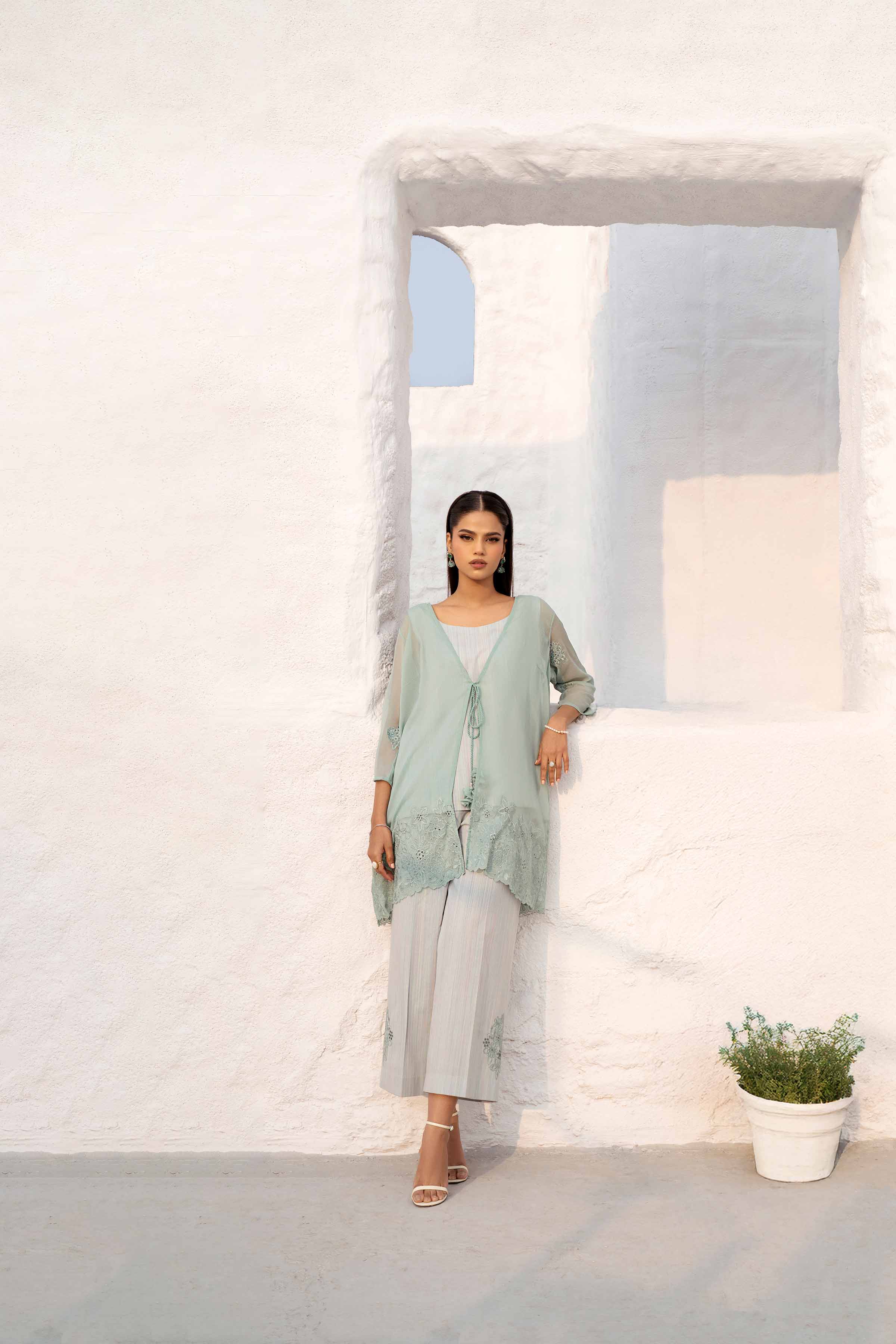 3 Piece - Embroidered Suit - KFS25-62