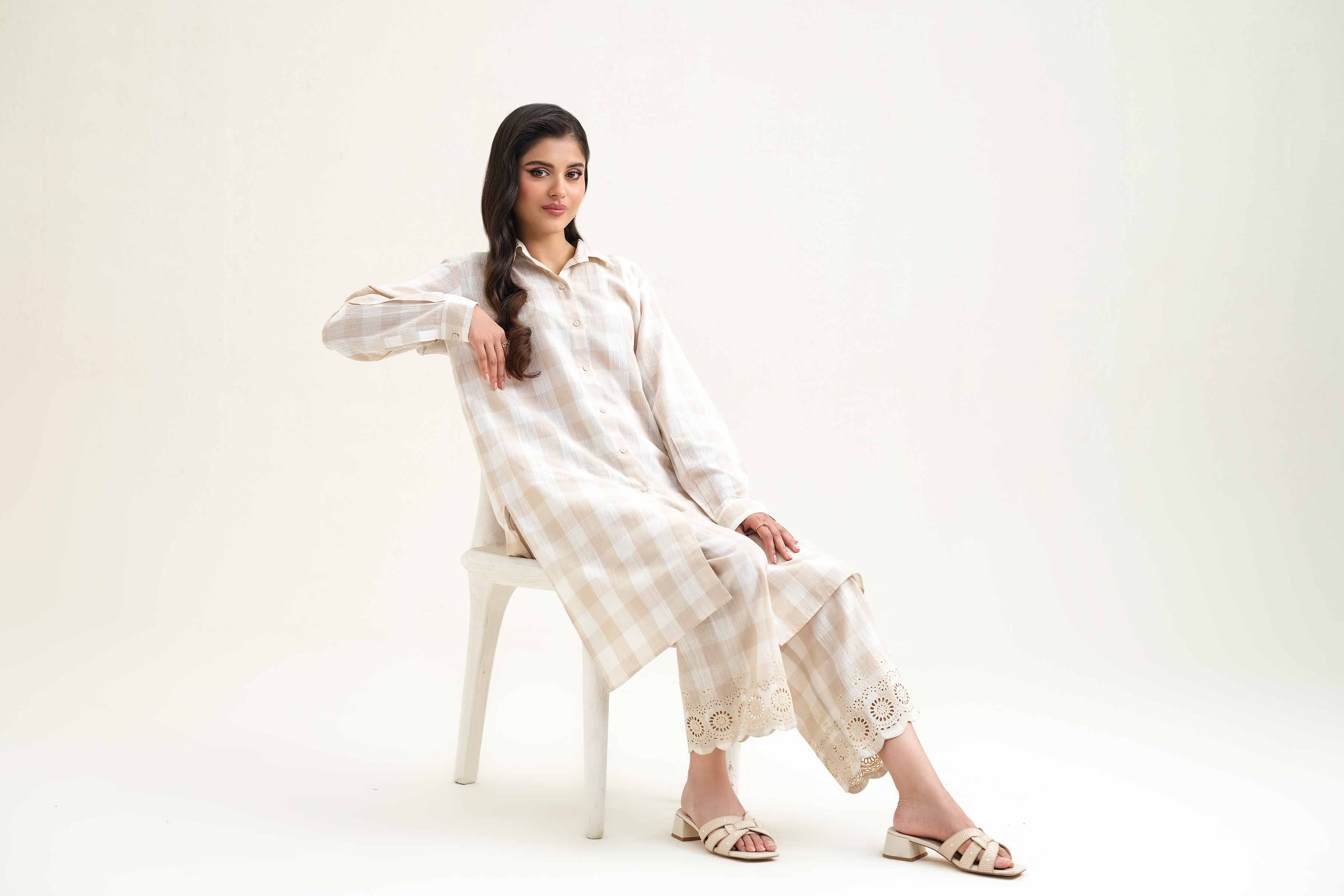 2 Piece - Embroidered Suit - KFS25-65