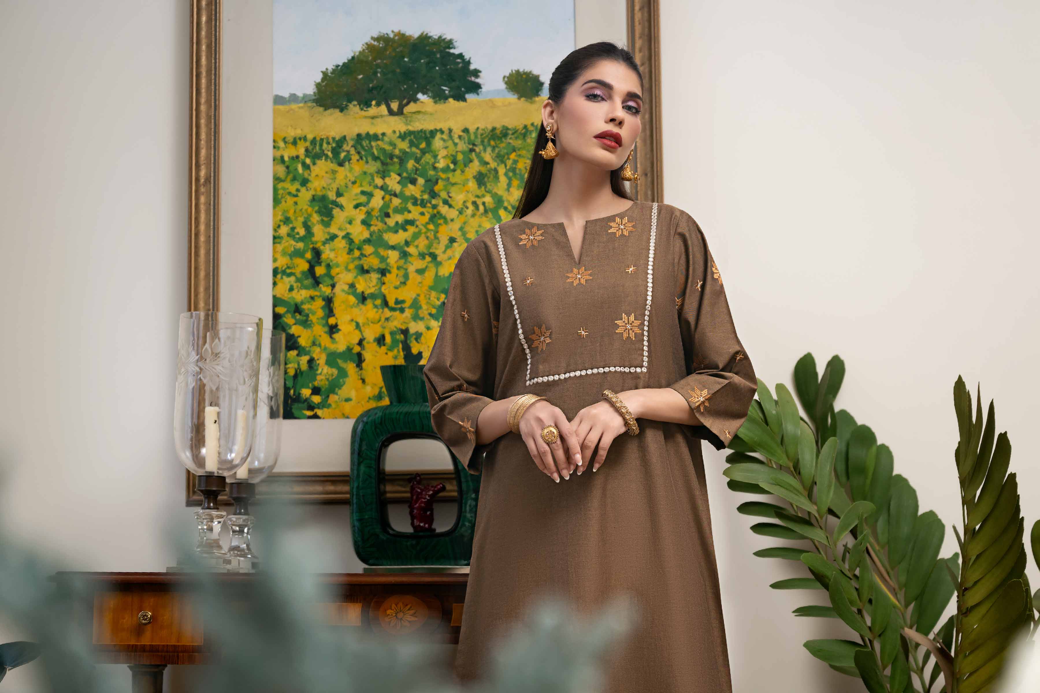 2 Piece - Embroidered Suit - KFW23-101