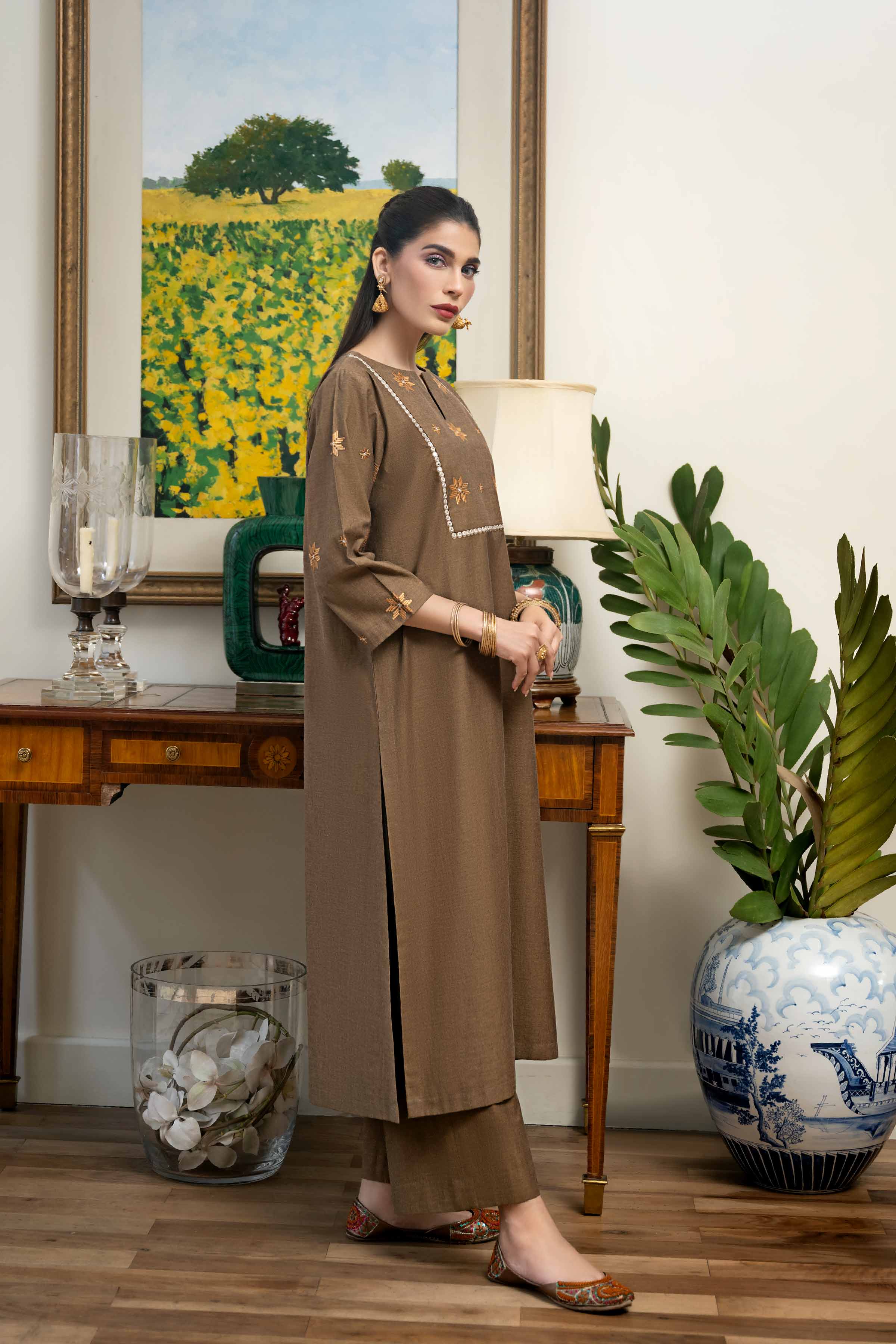 2 Piece - Embroidered Suit - KFW23-101