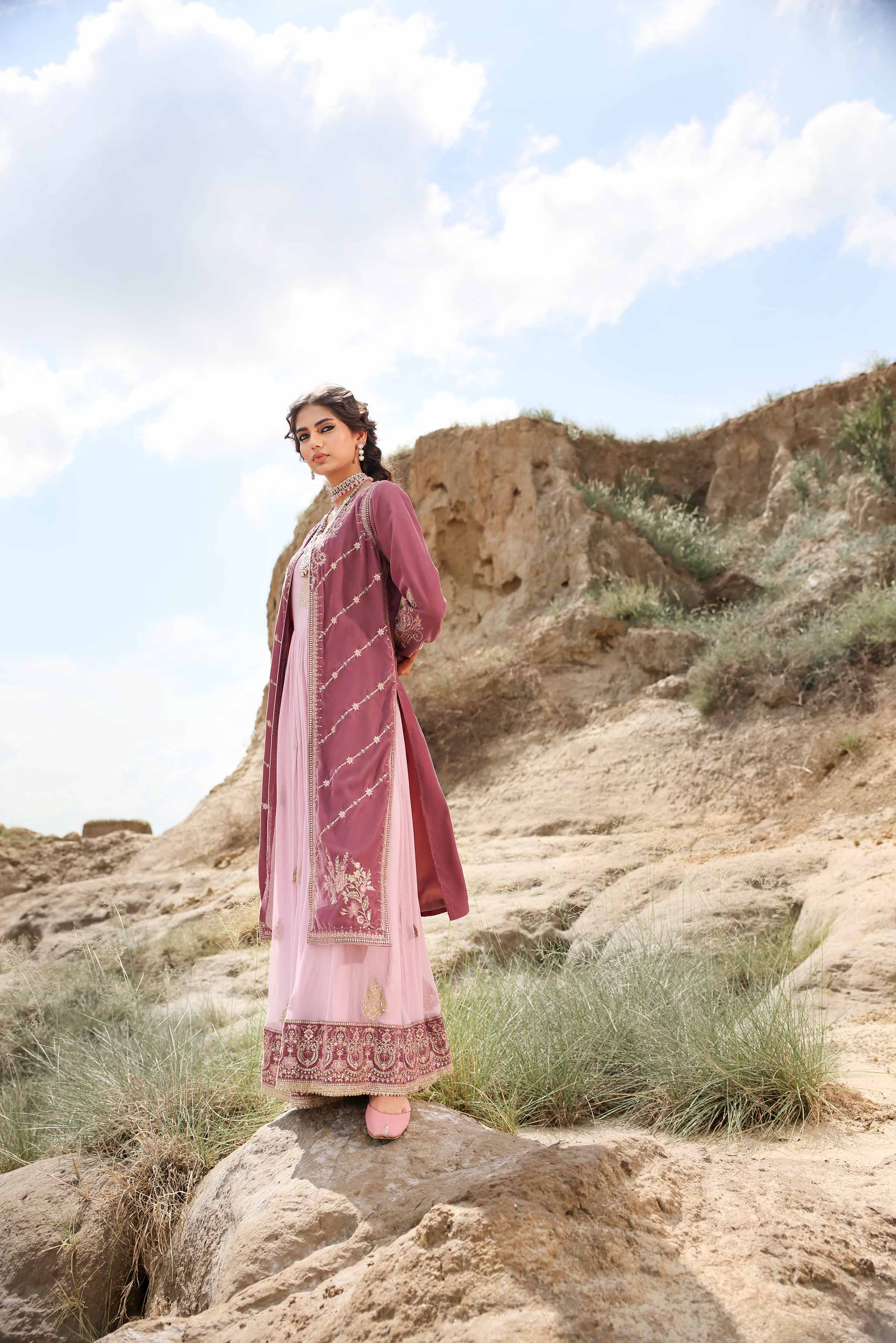 2 Piece - Embroidered Suit - KFW24-11