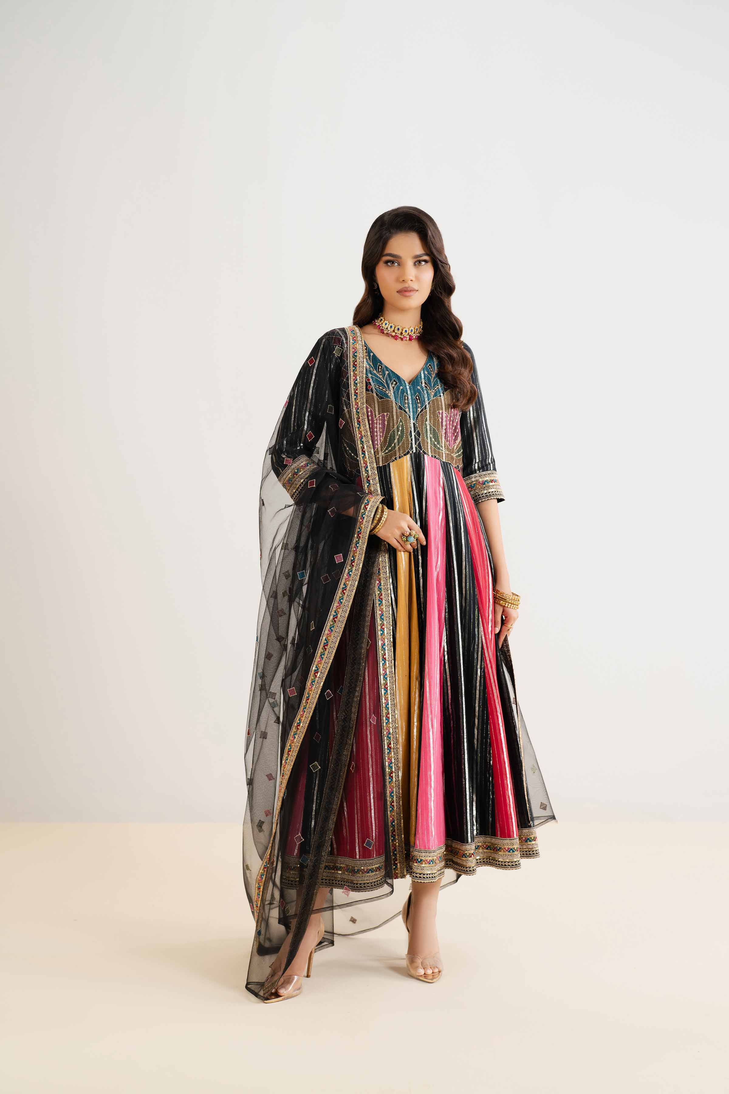 3 Piece - Embroidered Suit - KFW24-158