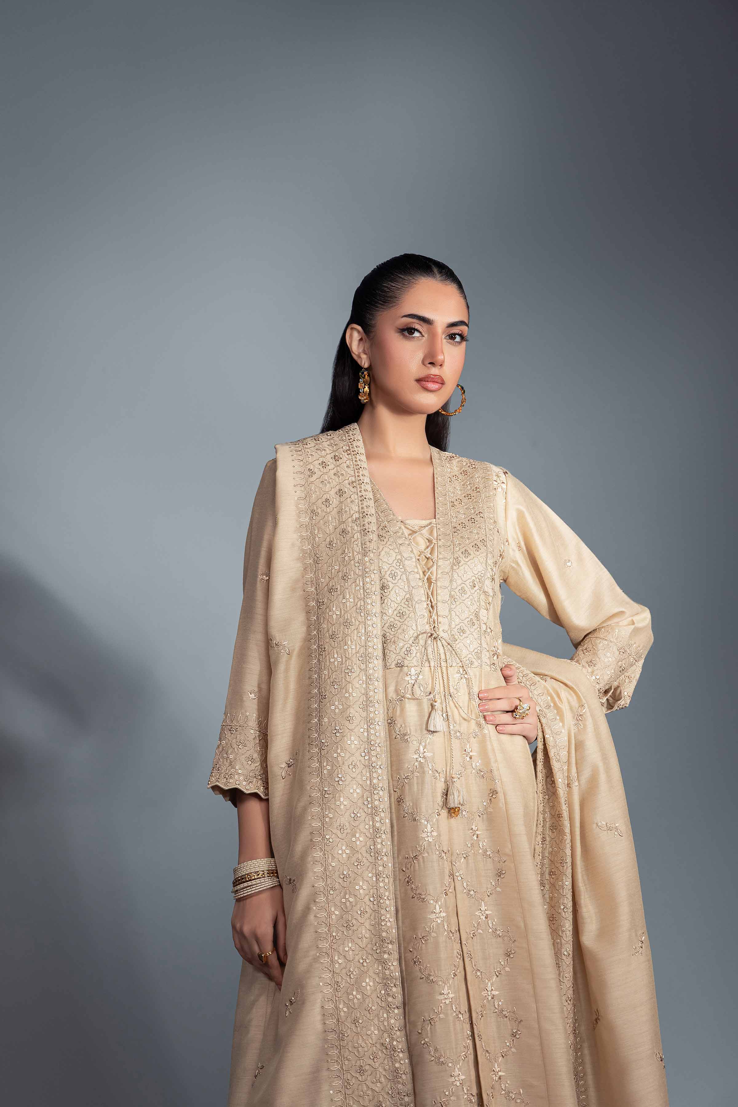3 Piece - Embroidered Suit - KFW24-29
