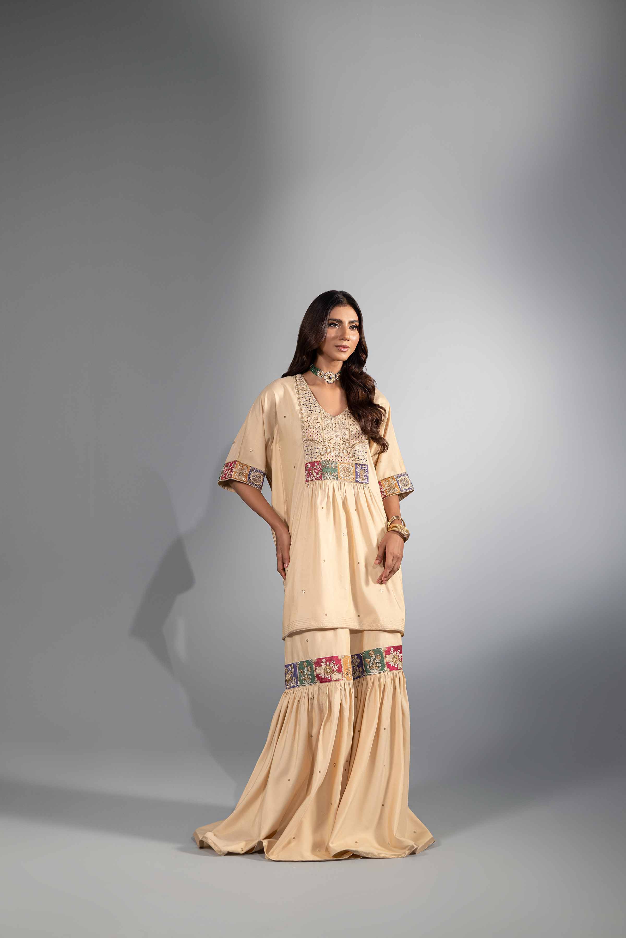 2 Piece - Embroidered Suit - KFW24-38