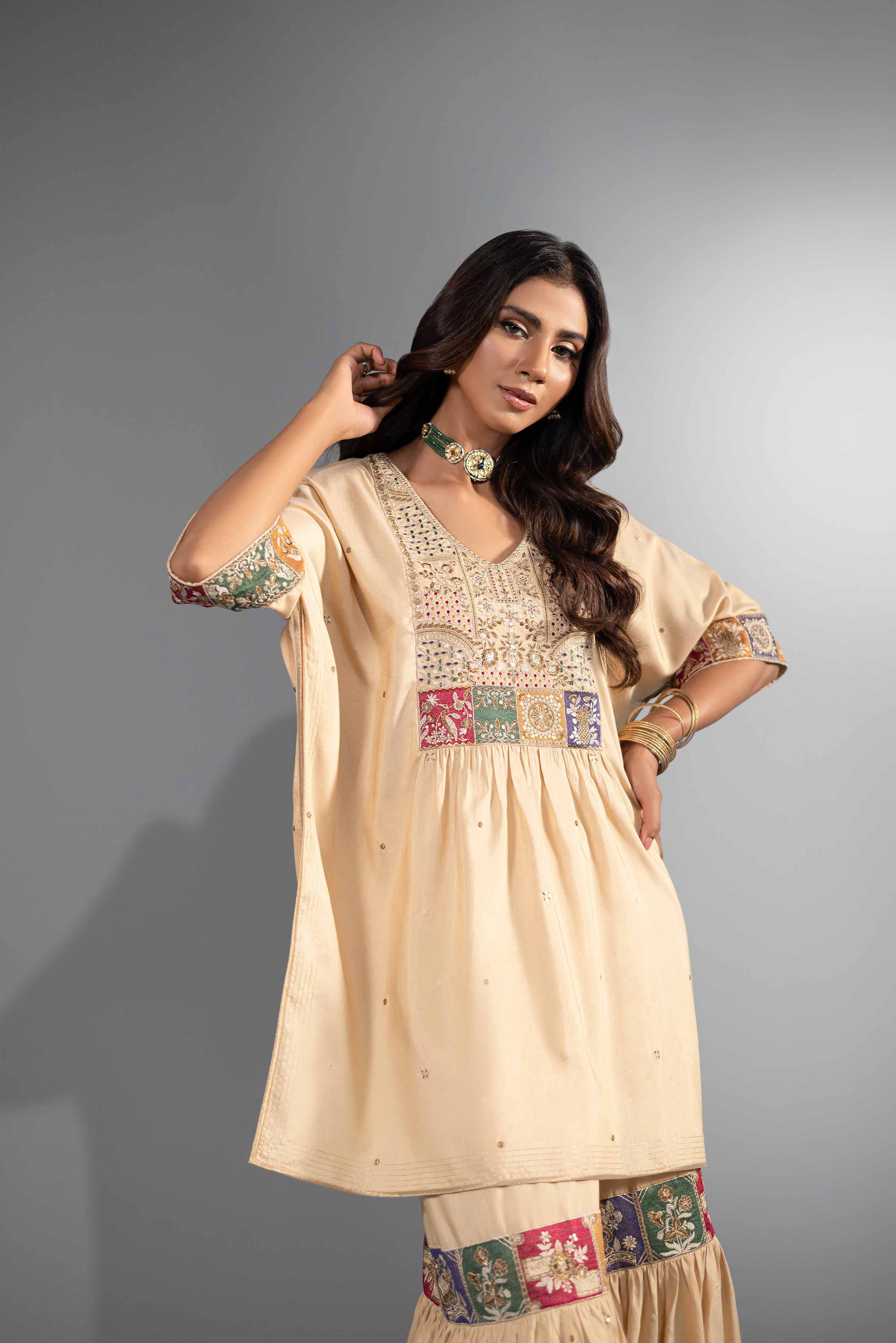 2 Piece - Embroidered Suit - KFW24-38