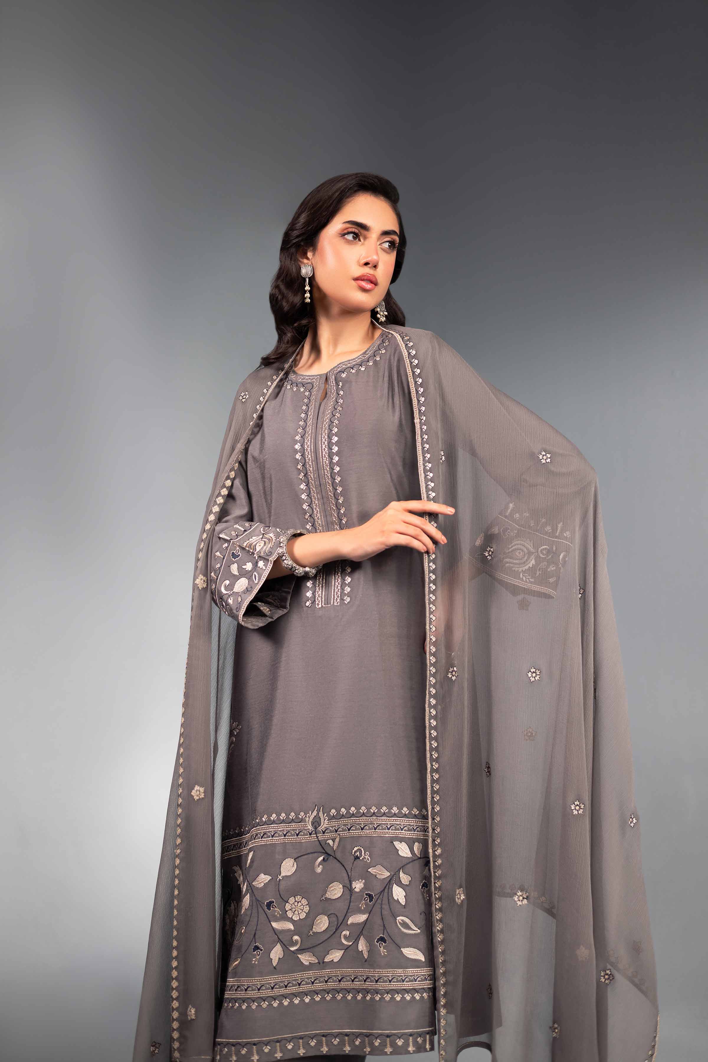 3 Piece - Embroidered Suit - KFW24-60