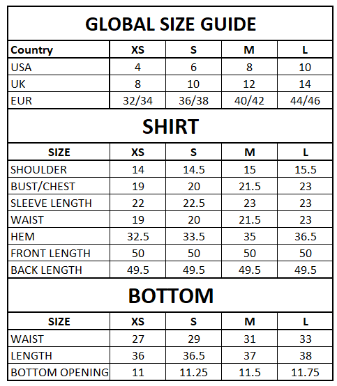 Size Guide