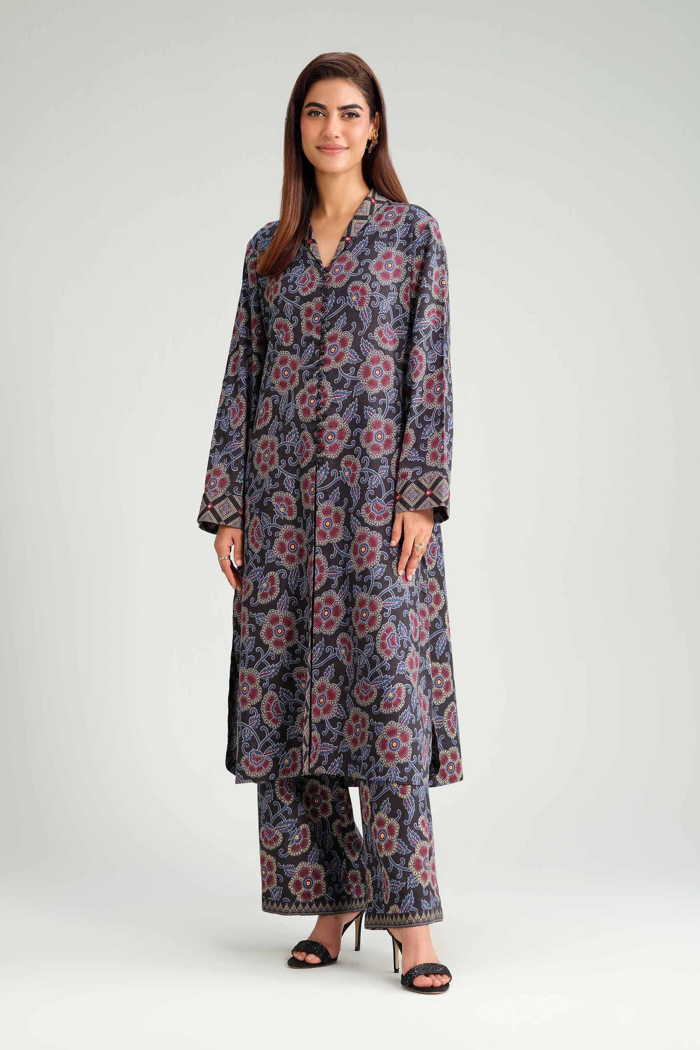 NISHATUAE - Multi Printed Karandi 2-piece Ready to wear Dress