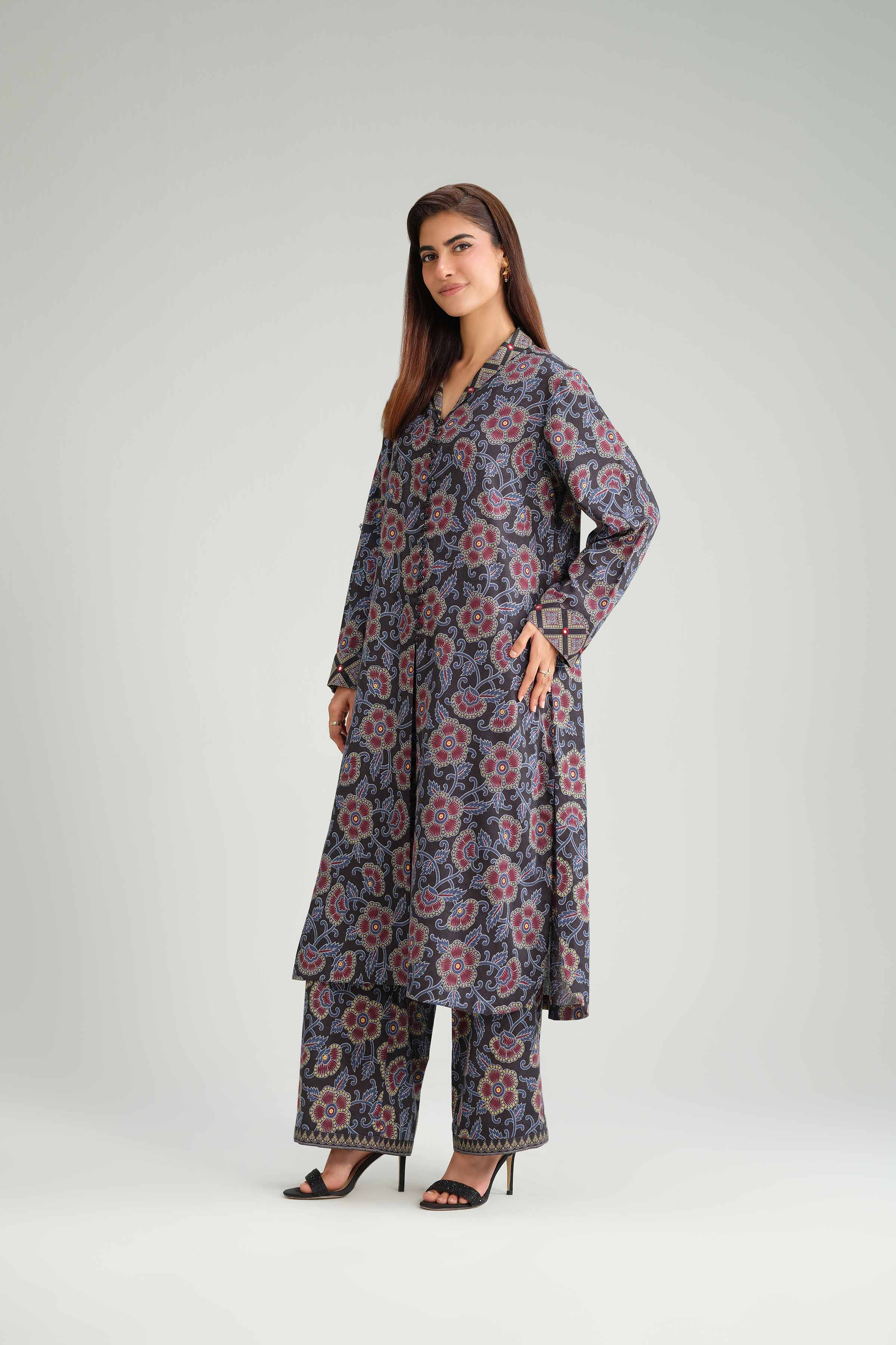 NISHATUAE - Multi Printed Karandi 2-piece Ready to wear Dress