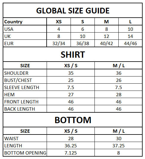 Size Guide