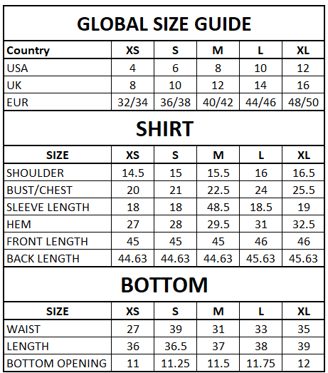 Size Guide