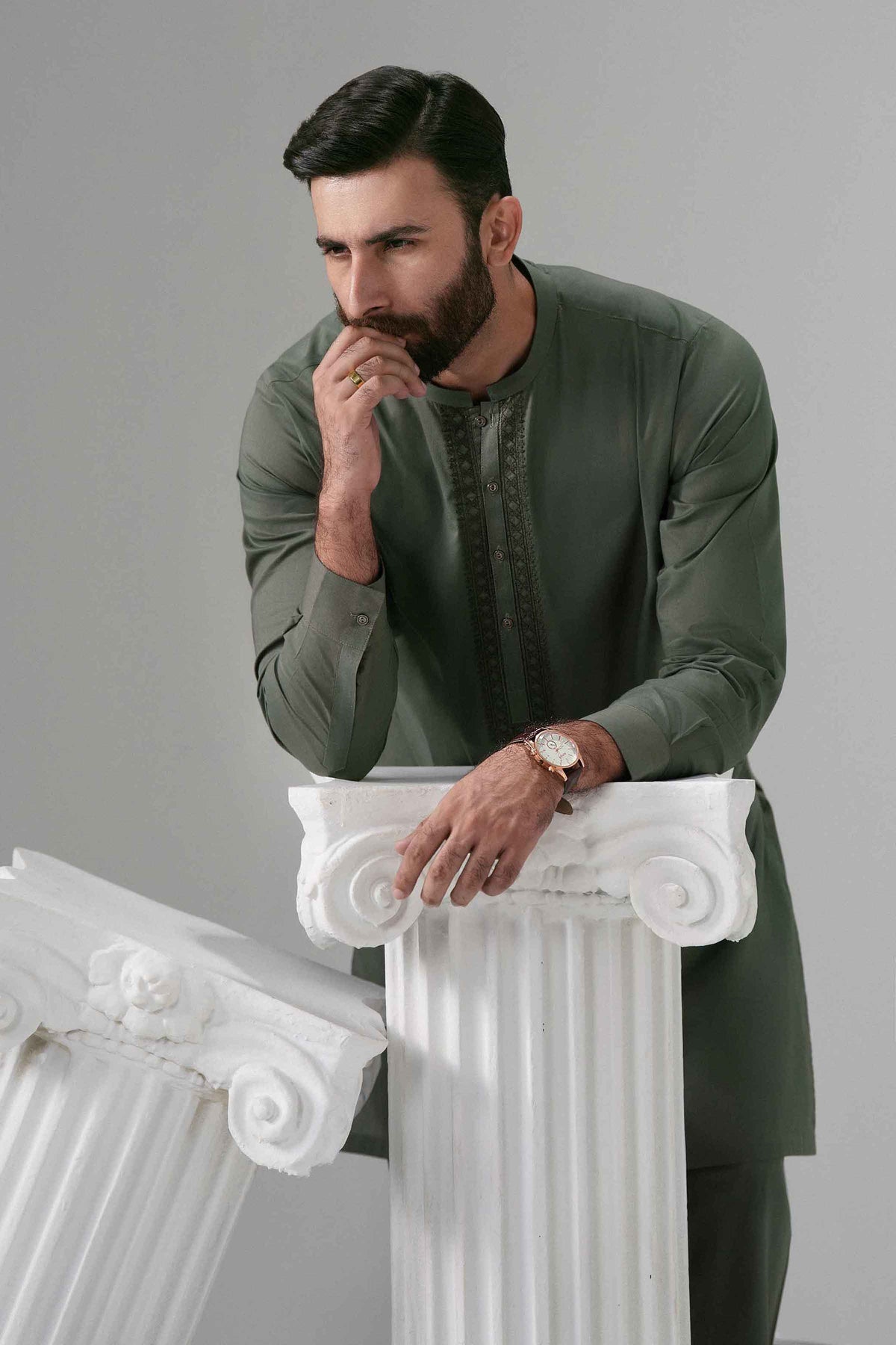2-Piece Embroidered Suit ready-to-wear