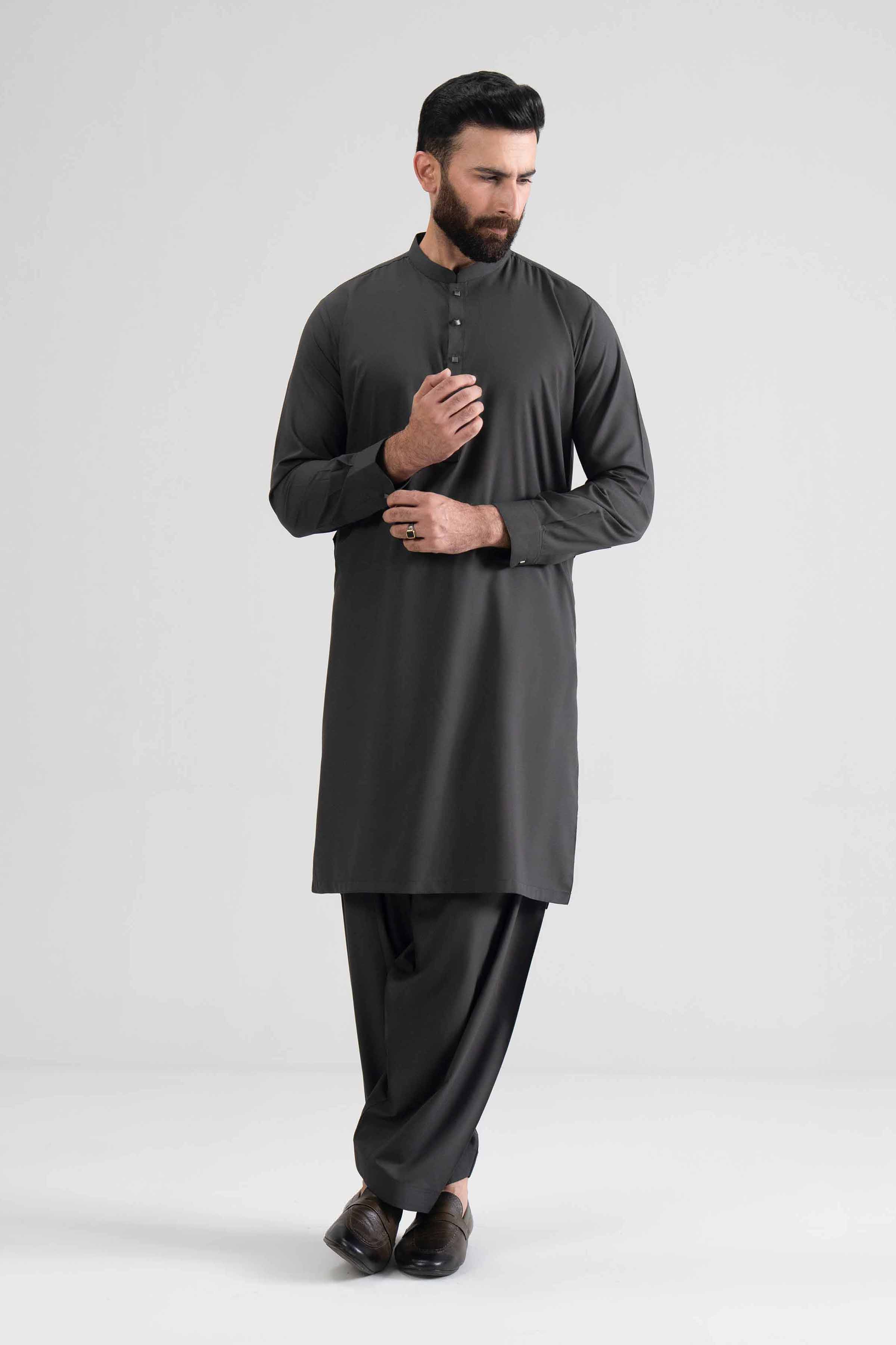 2 Piece - Basic Suit - NQ26-005 Grey Blended 2PC Solids