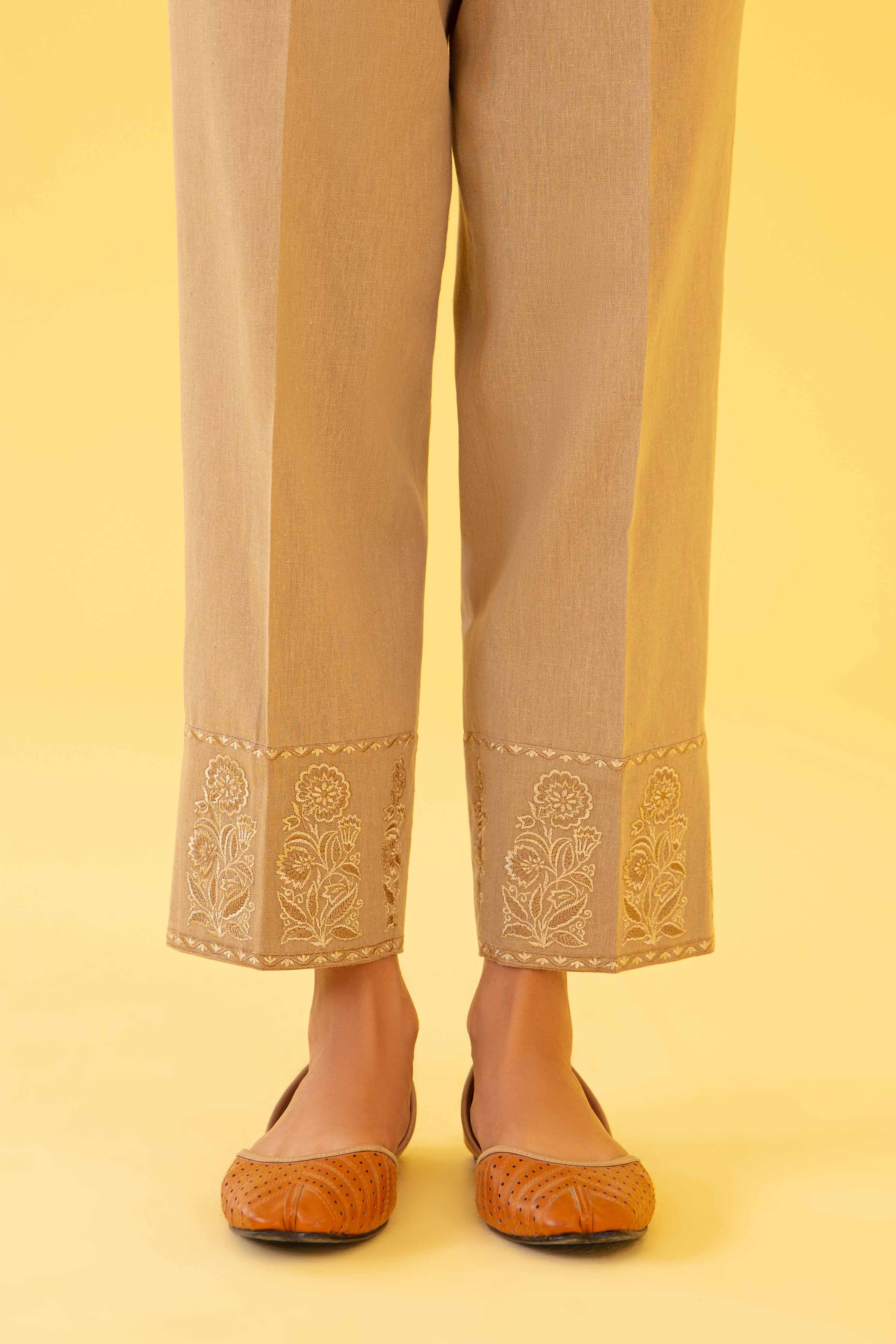 Nishat Linen UAE - Embroidered Trousers - PE23-219