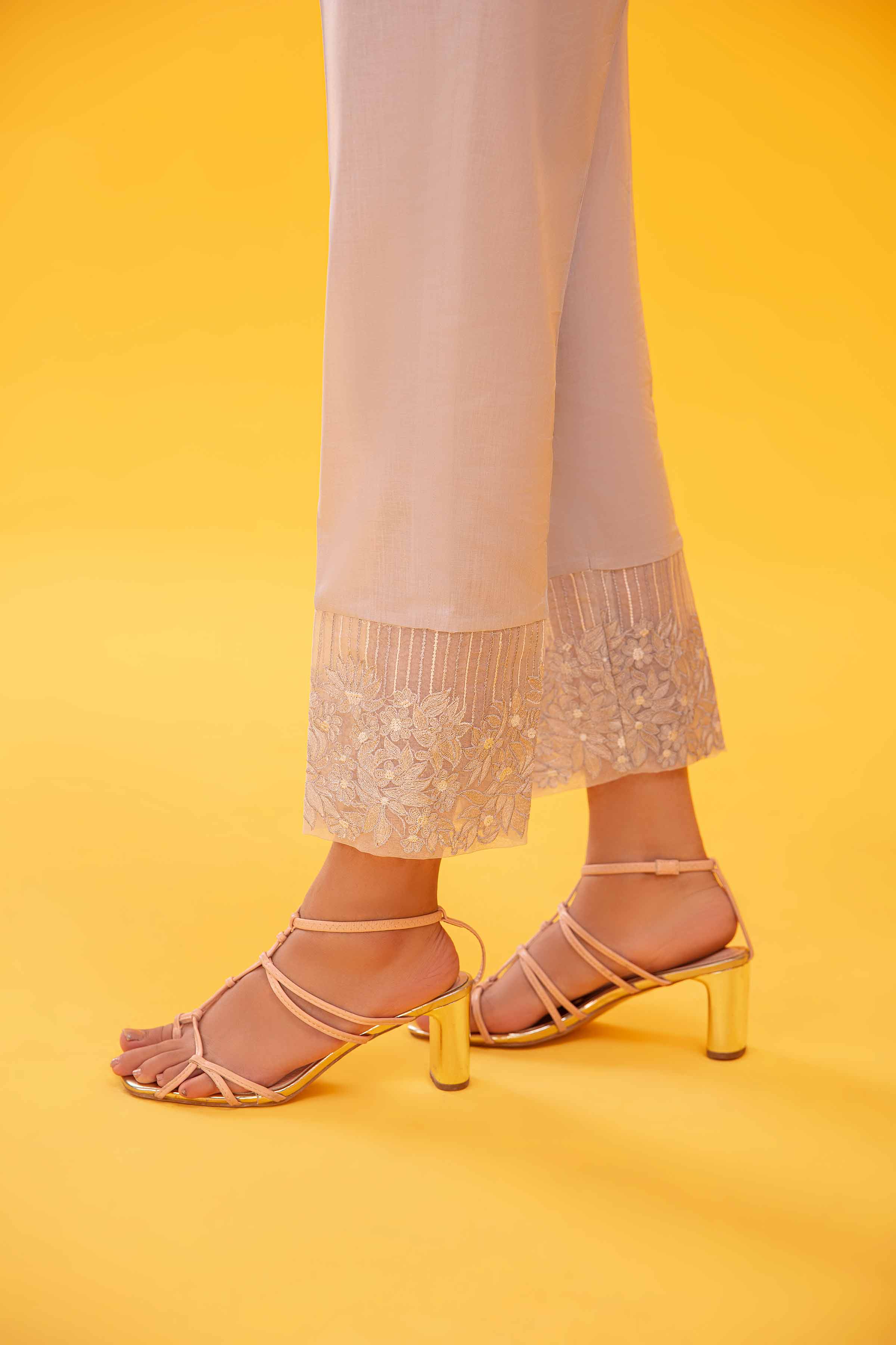 Nishat Linen UAE - Embroidered Trousers - PE23-220