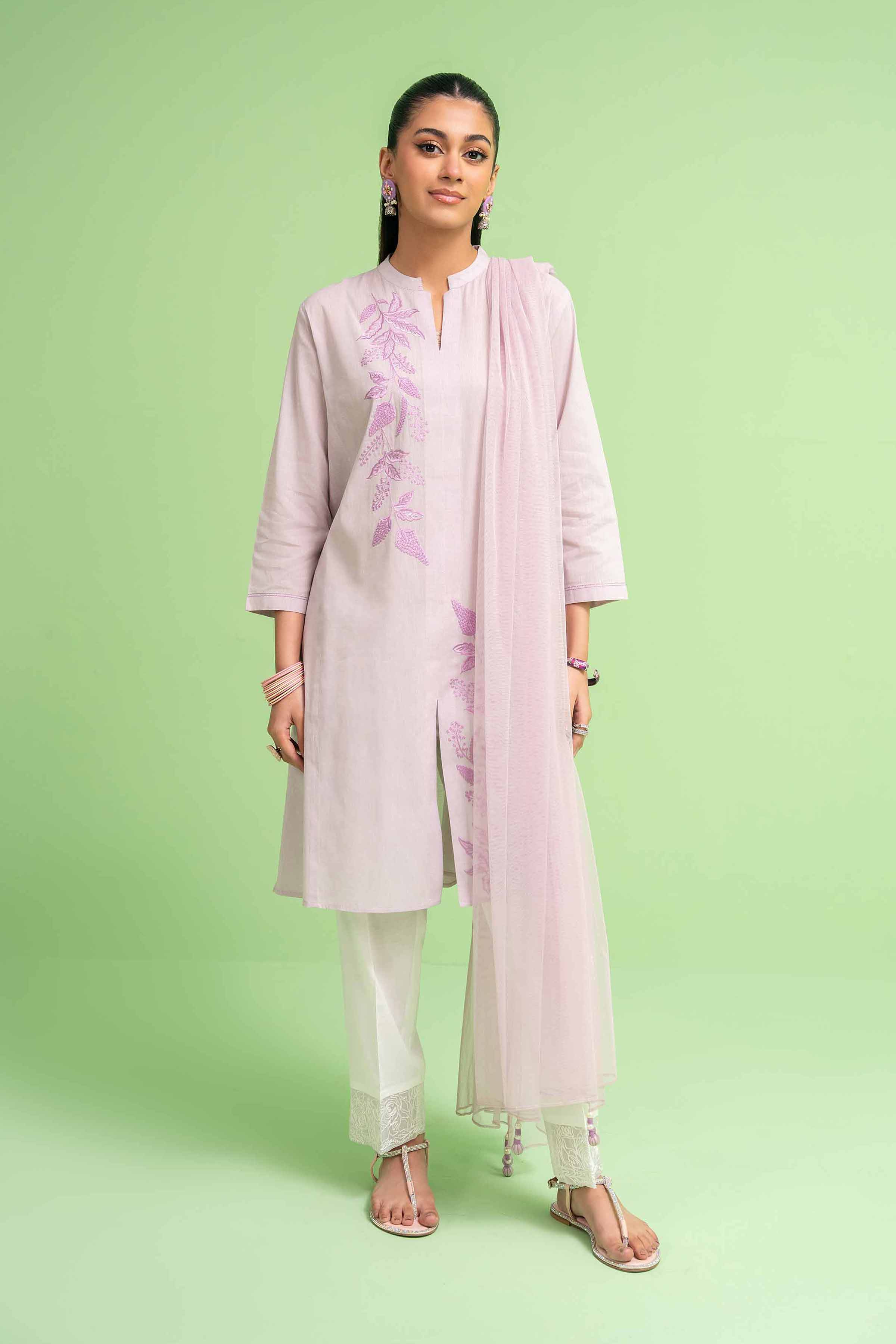 2 Piece - Embroidered Suit - PE24-131