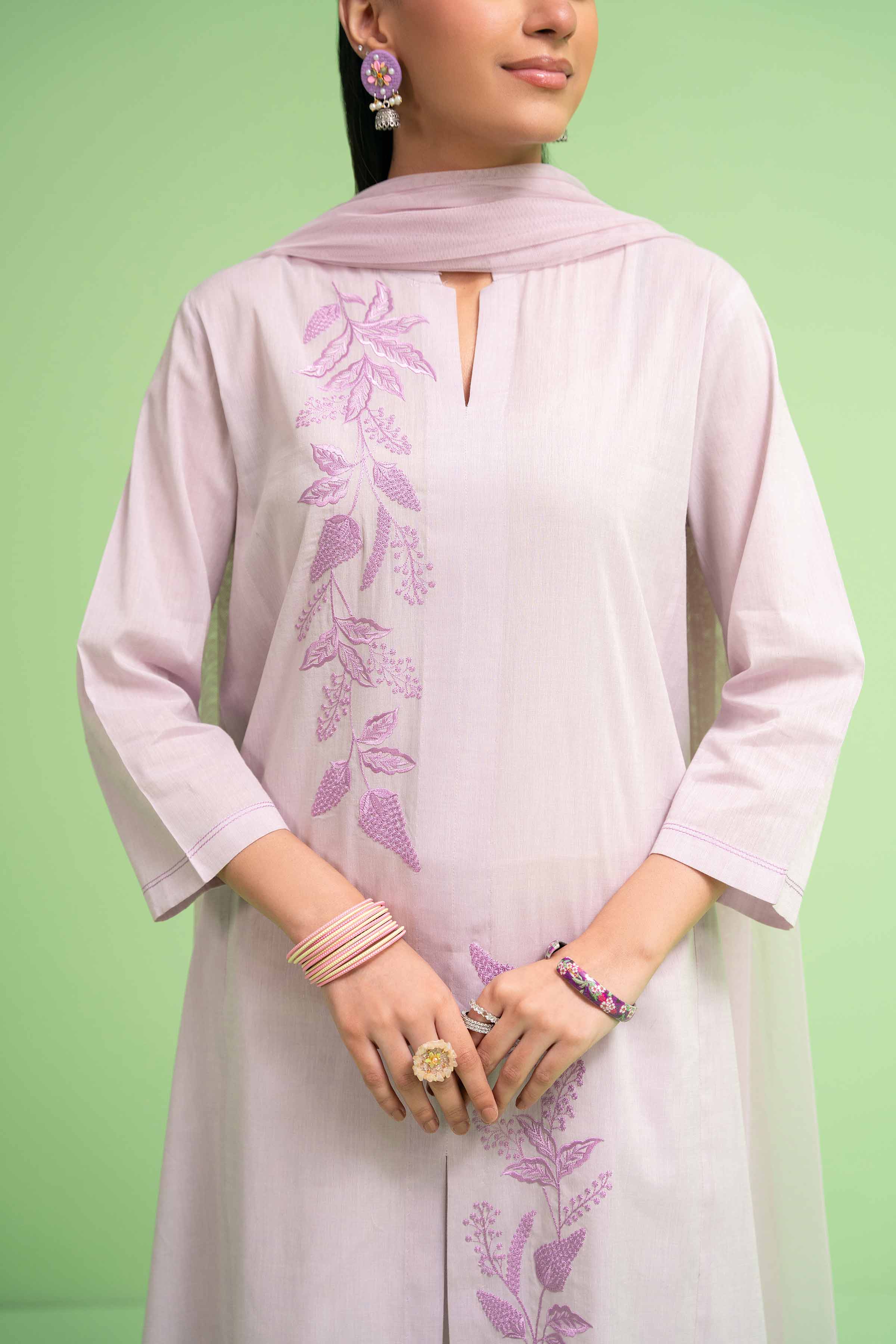 2 Piece - Embroidered Suit - PE24-131