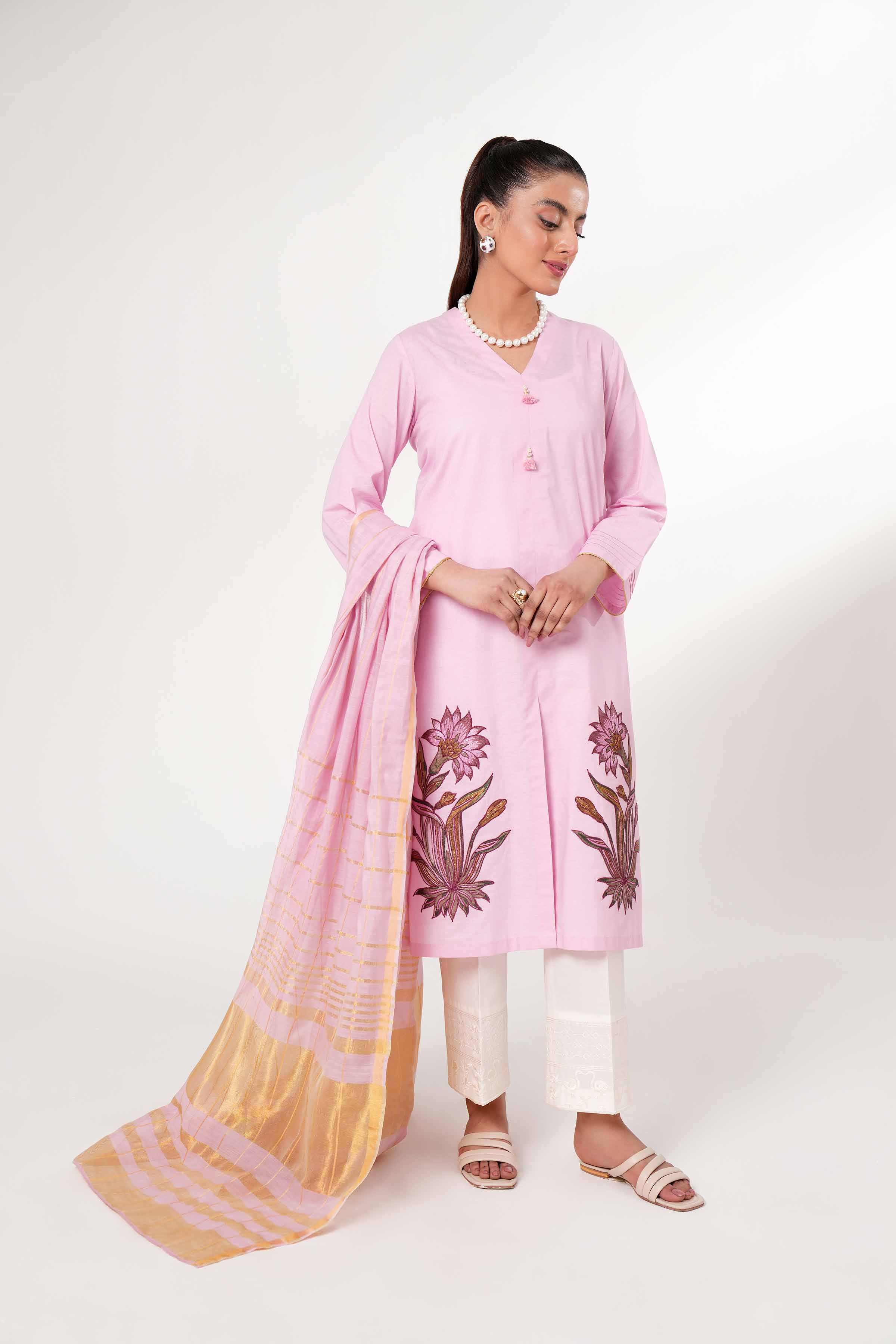 2 Piece - Embroidered Suit - PE24-46