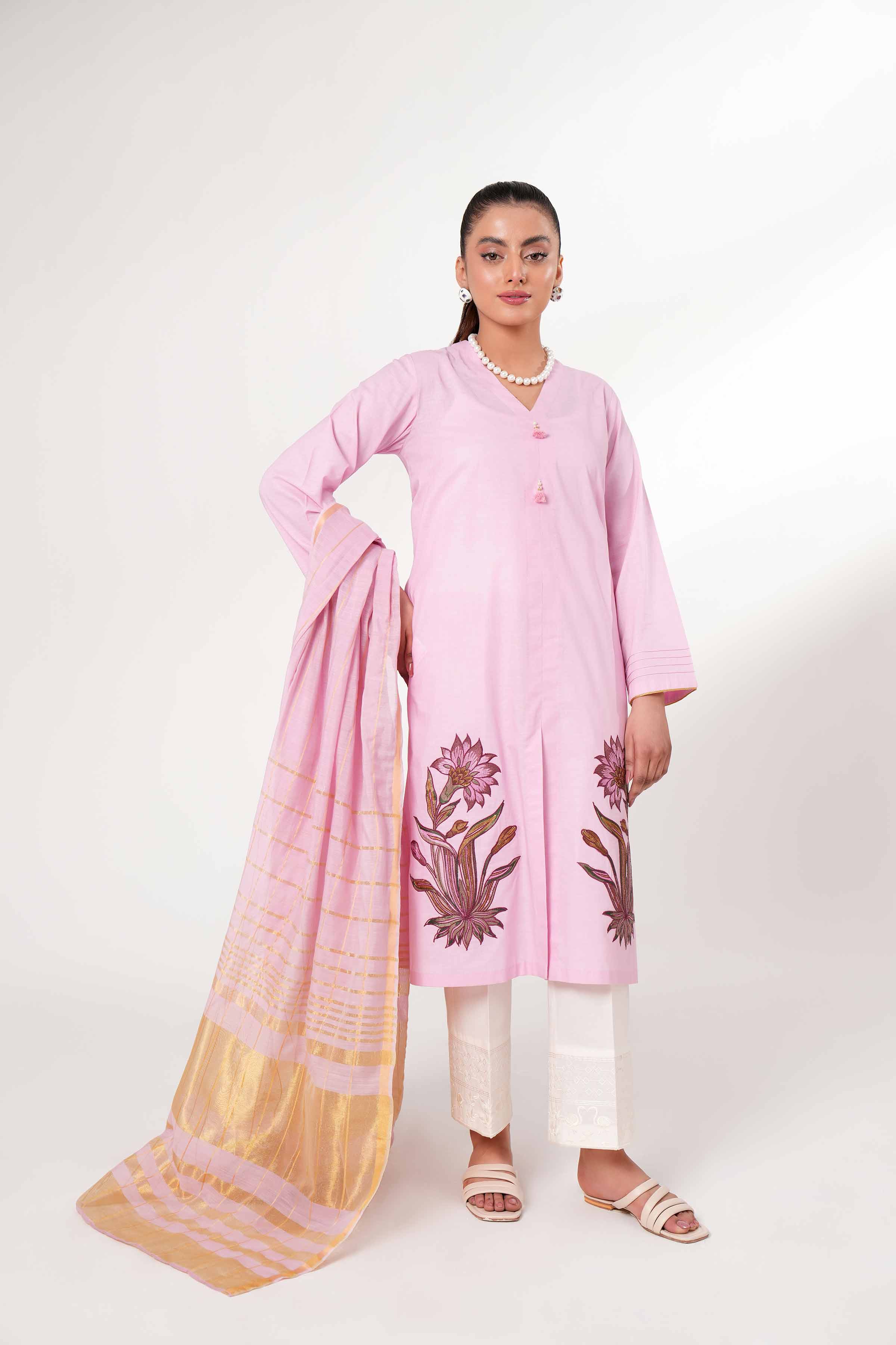 2 Piece - Embroidered Suit - PE24-46