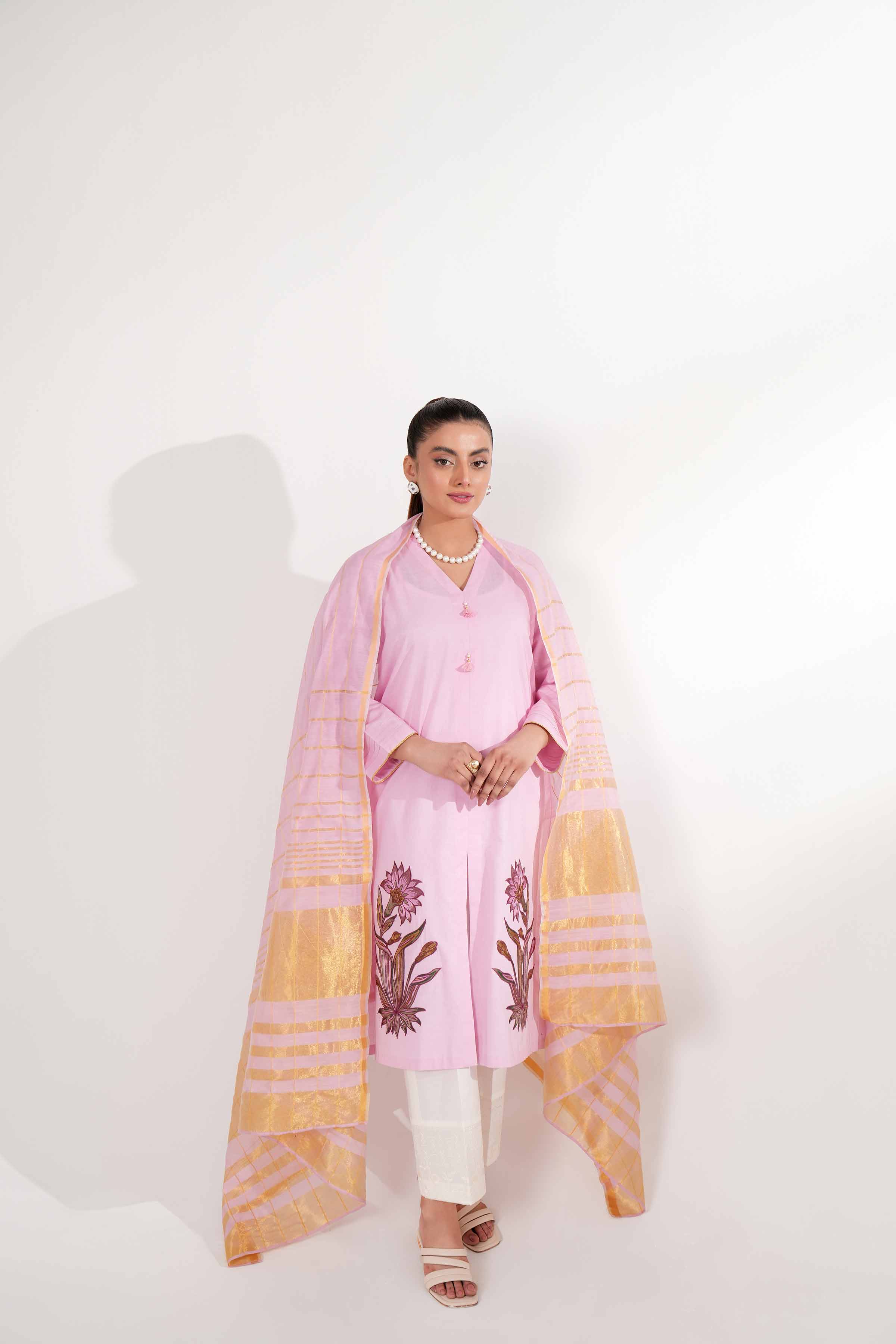 2 Piece - Embroidered Suit - PE24-46