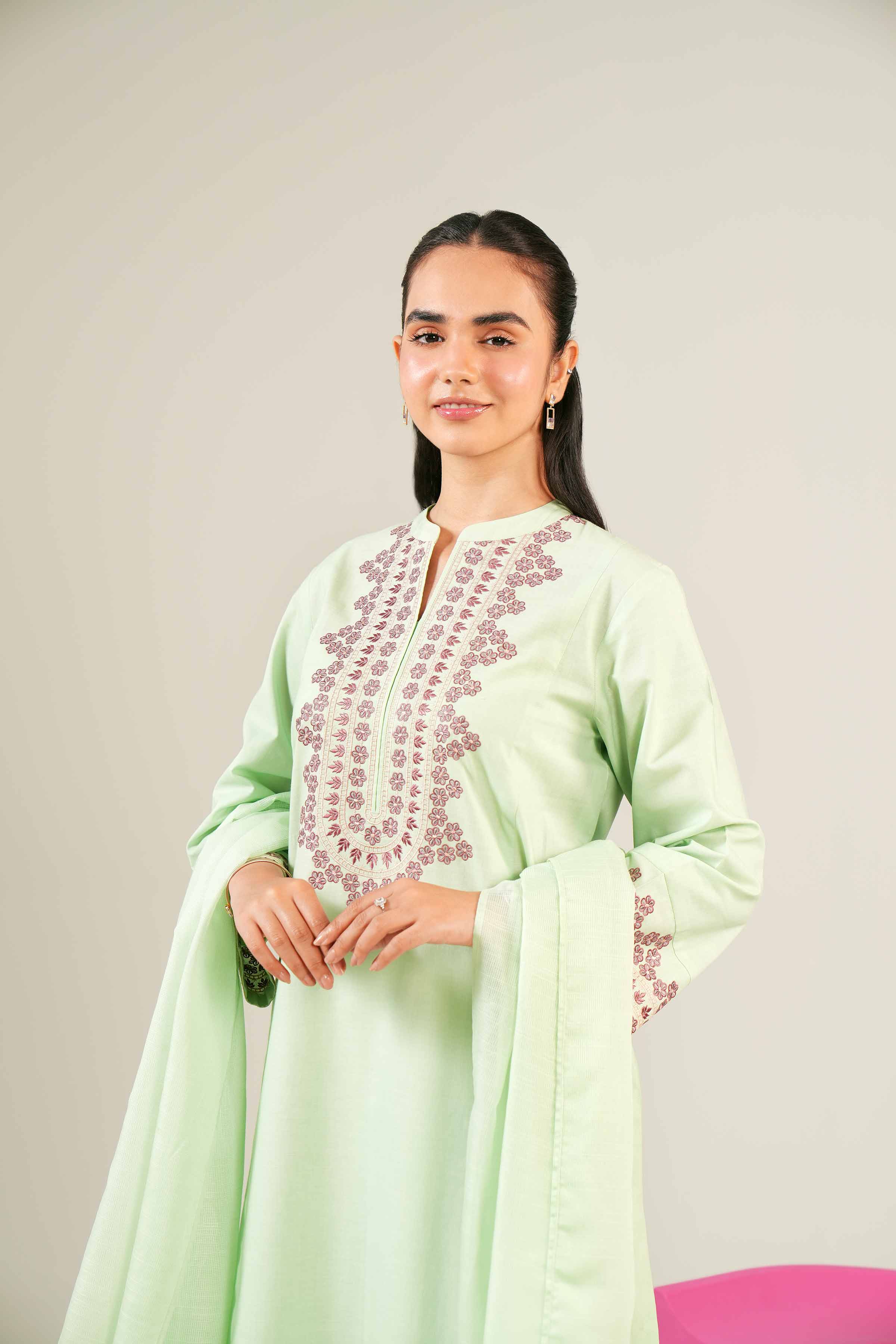 2 Piece - Embroidered Suit - PE24-84