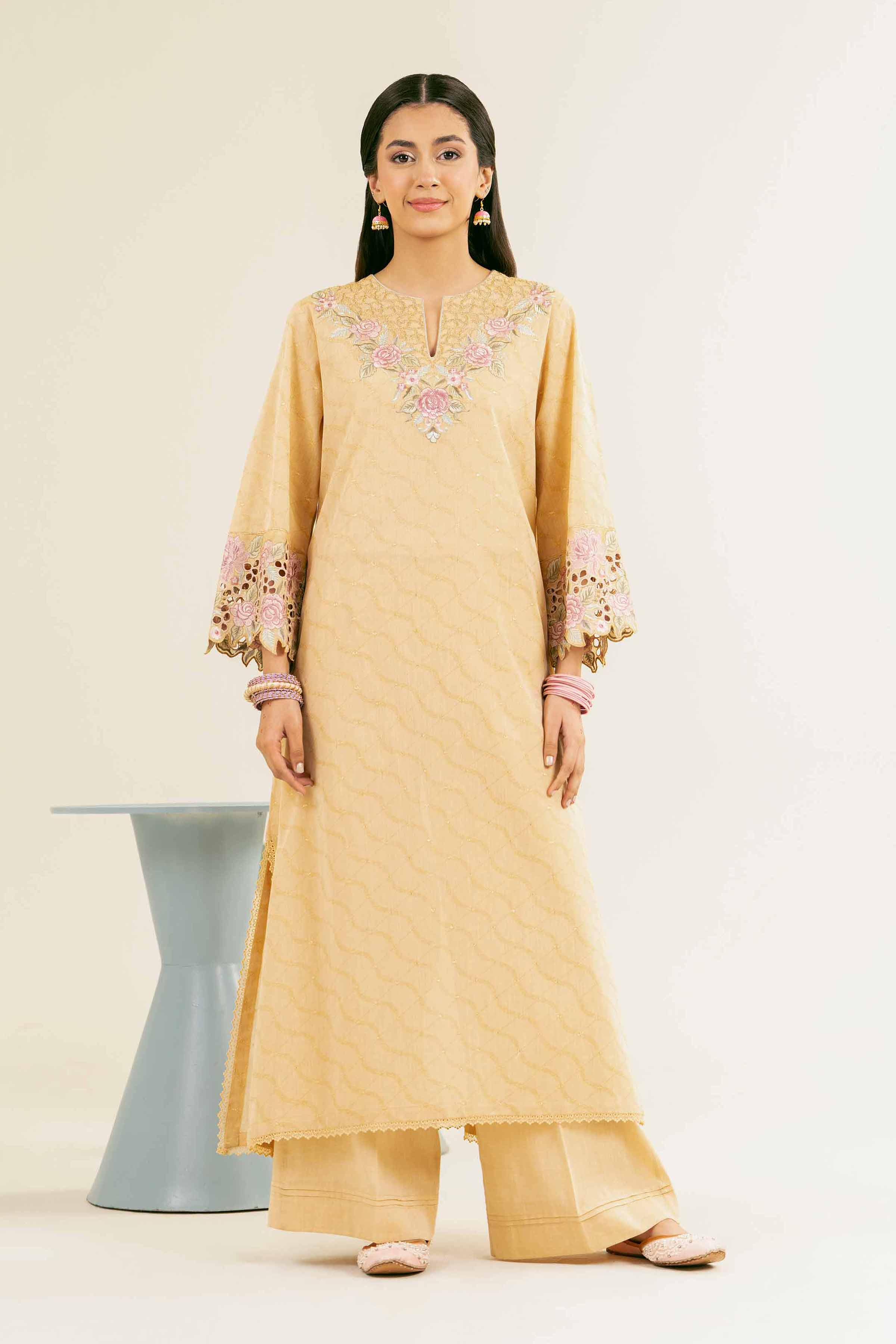 2 Piece - Embroidered Suit - PE25-104