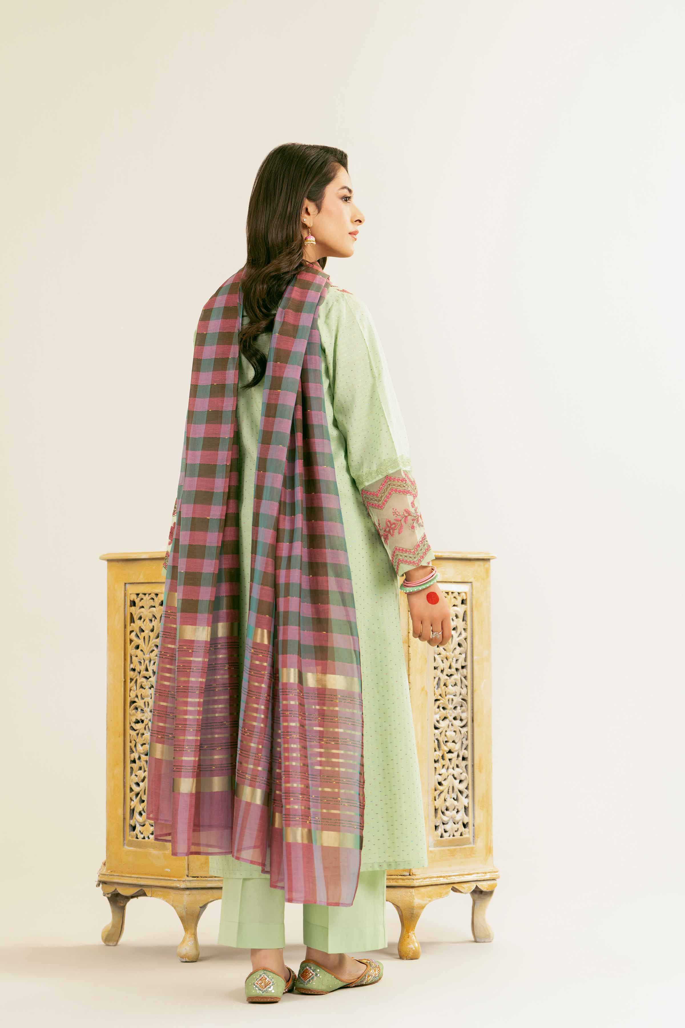 3 Piece - Embroidered Suit - PE25-171