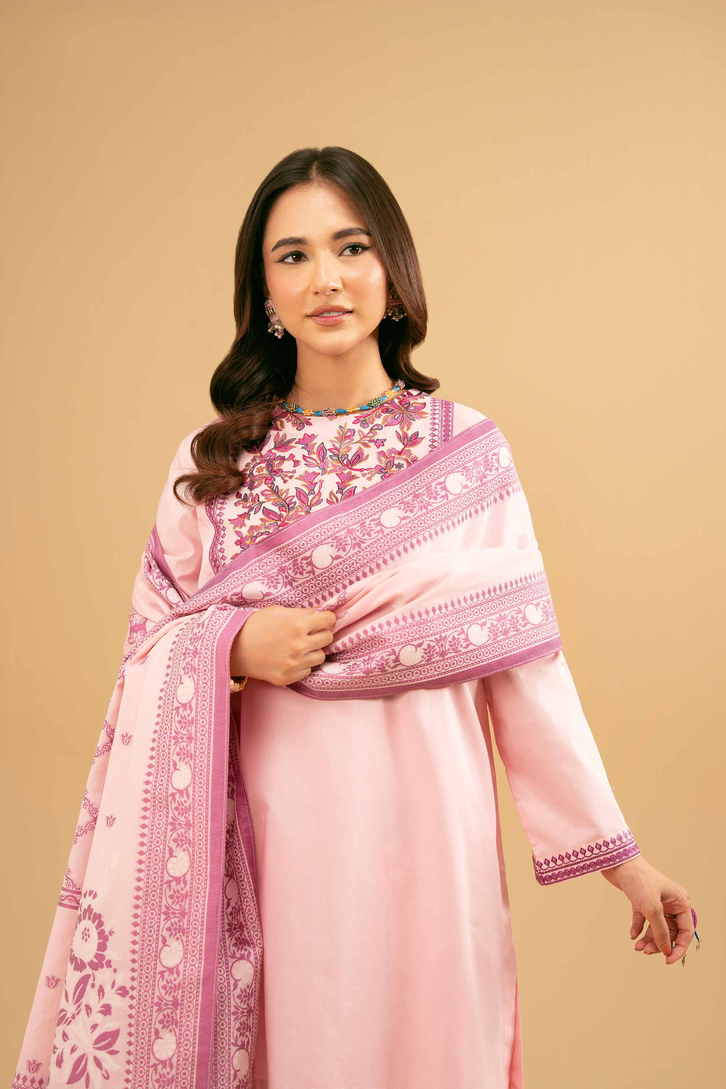 3 Piece - Embroidered Suit - PE25-177